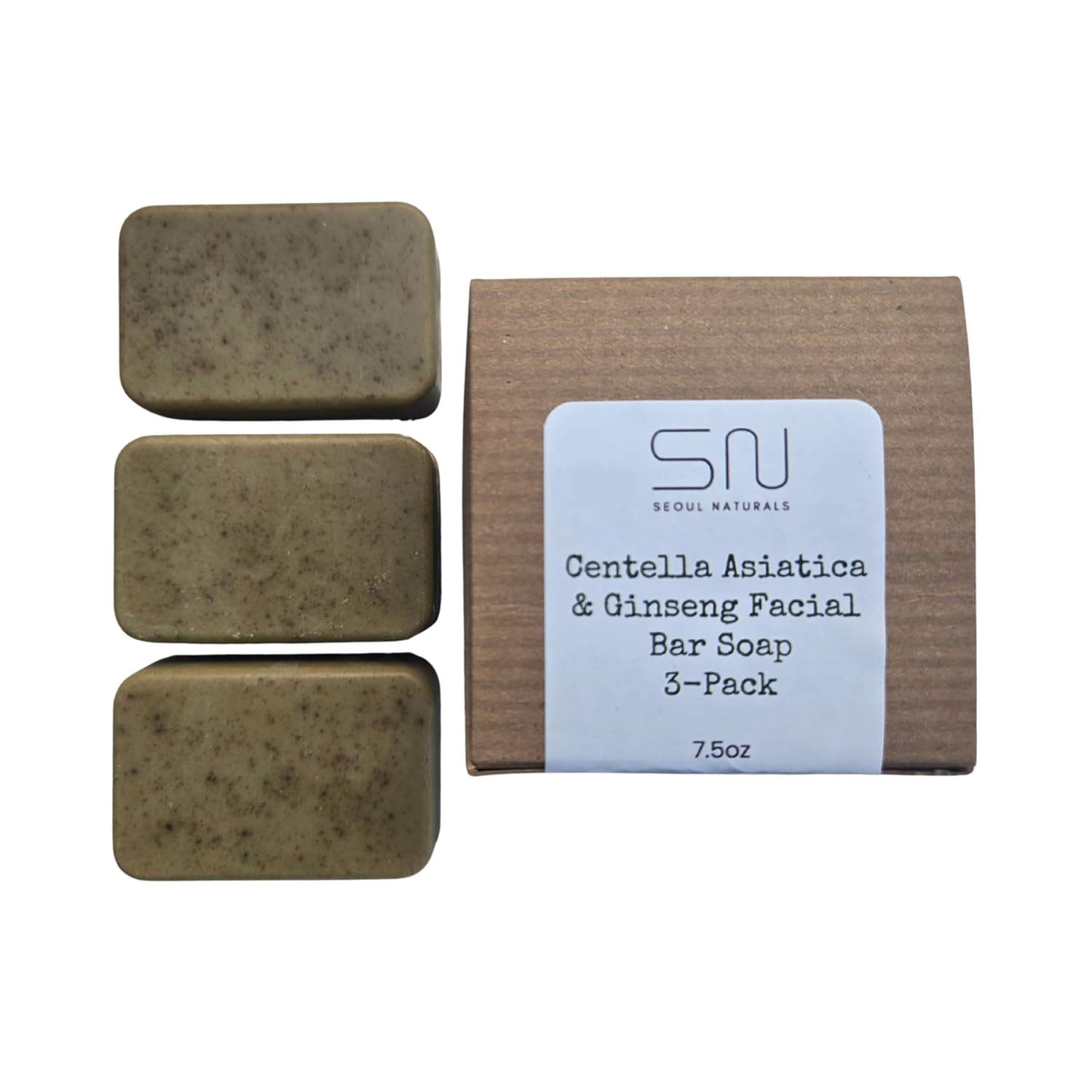 Seoul Naturals Botanical Spirit Centella Asiatica & Ginseng Soap for Skin Nourishing, k beauty inspired
