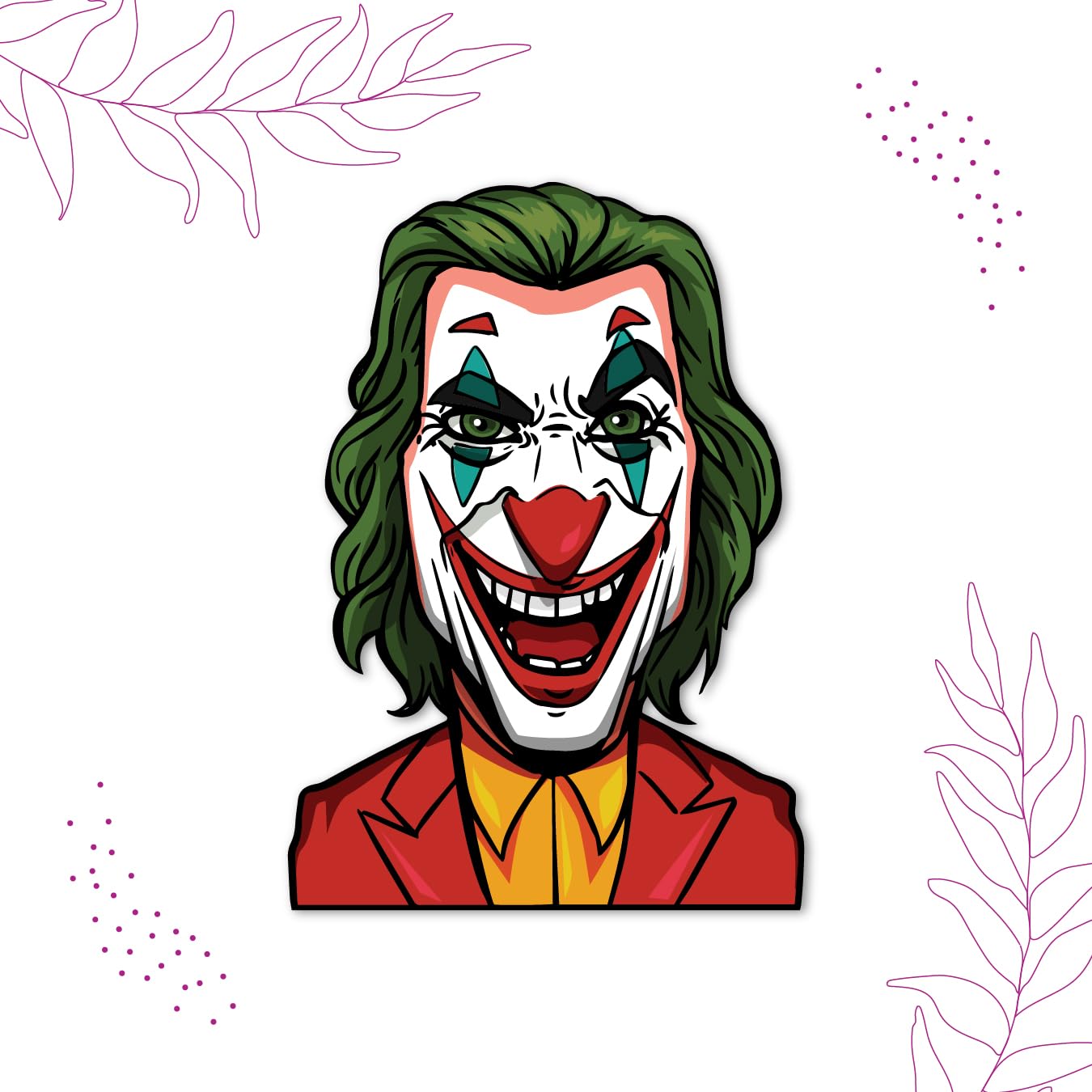 Buy Bhai Please Joker Wooden Fridge Magnet (Pack of 1) | Cartoon
