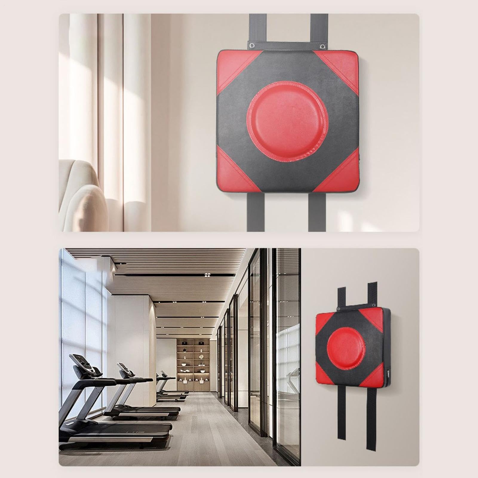 De Boxe pour Adultes | Coussin de Frappe Murale Réglable,Équipement De Gym pour Entraînement Fitness Maison Salle Familiale Cardio Adulte Entraînement Extérieur