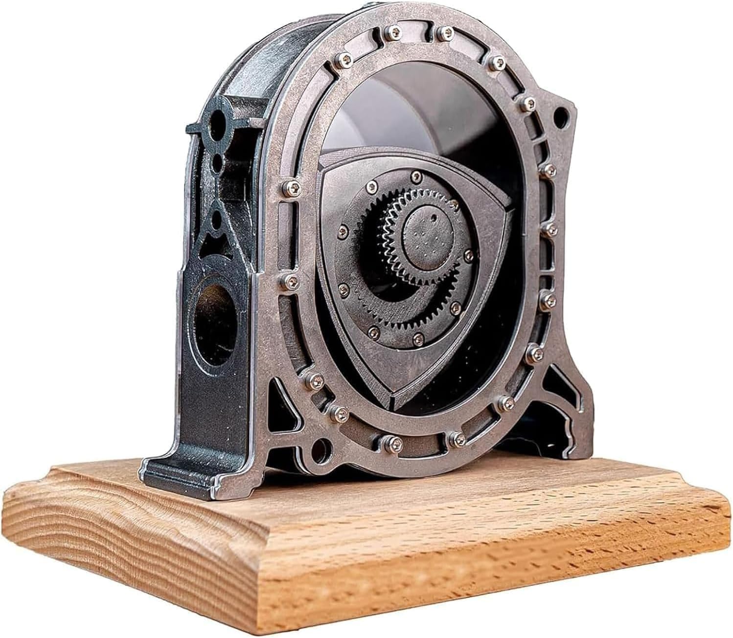 Rotary Engine Model Kit, Beztłokowy 4-suwowy Silnik Spalinowy Do 600 RPM, Funkcjonalny Metalowy Model do Samodzielnego Montażu DIY dla Entuzjastów Techniki i Dorosłych, Edukacyjny Pokaz STEM