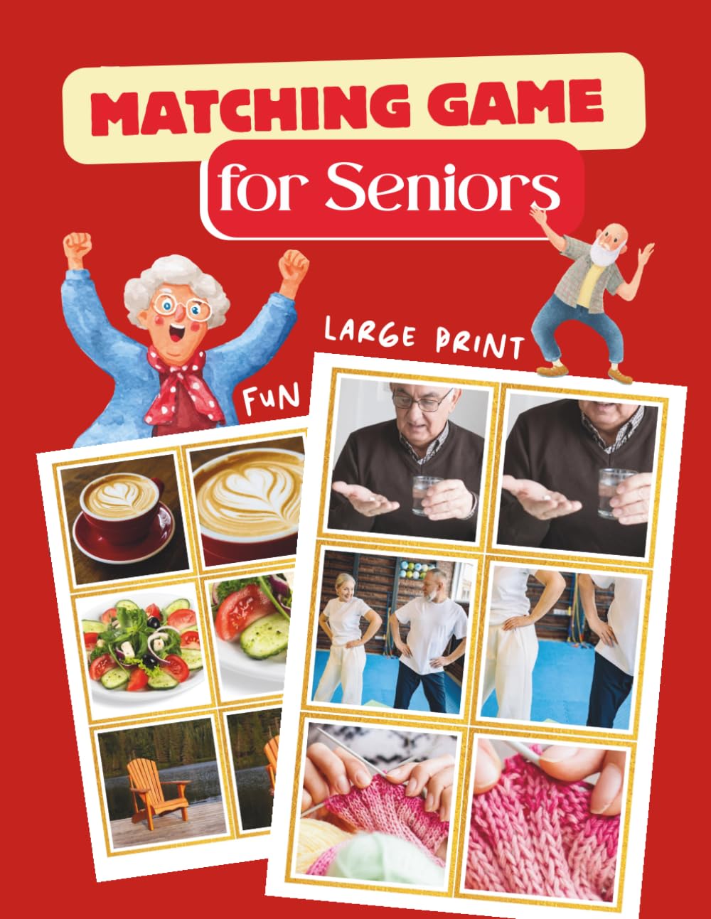 Matching game for seniors: Dementia Activities for elders, Alzheimer’s gifts, Dementia Aid