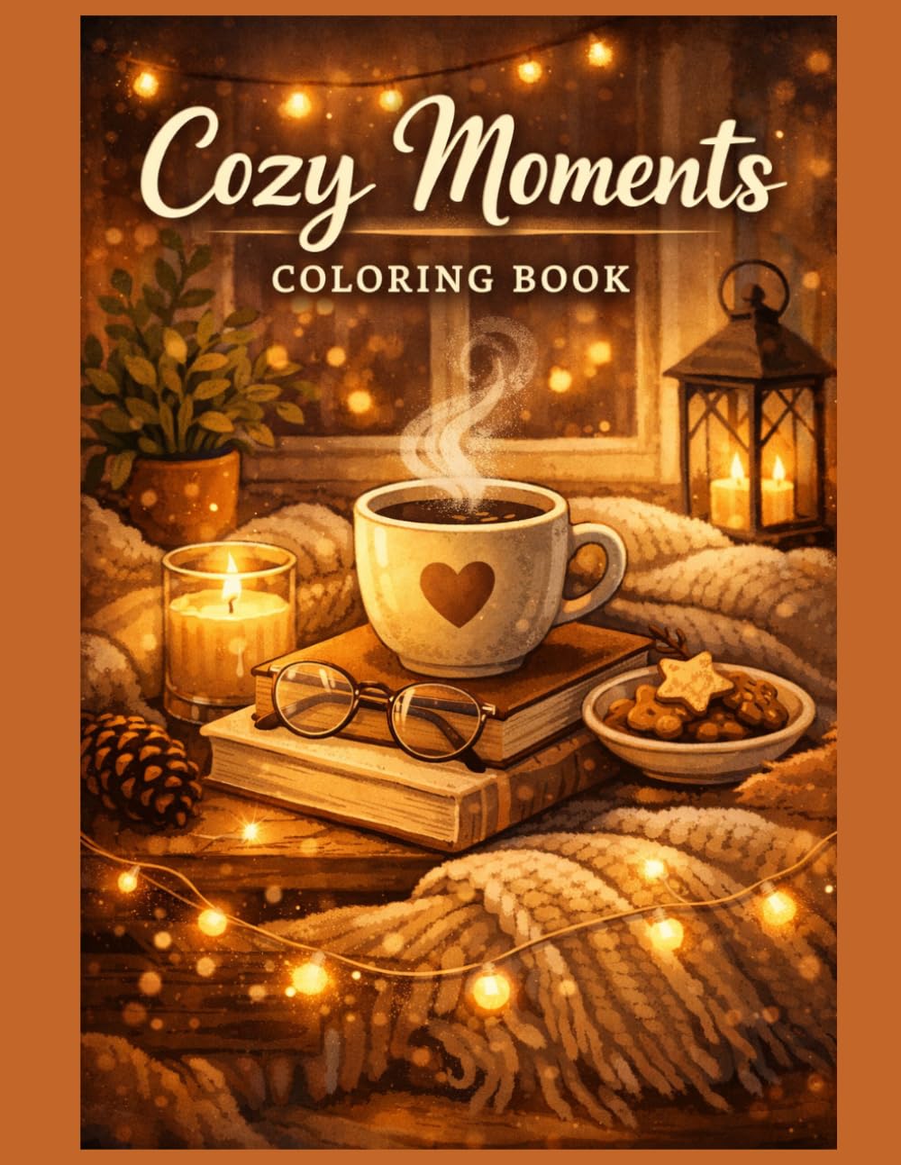 Cozy Moments Coloring Book: Relaxing and Cute Designs for Stress Relief, Mindfulness and Cozy Vibes