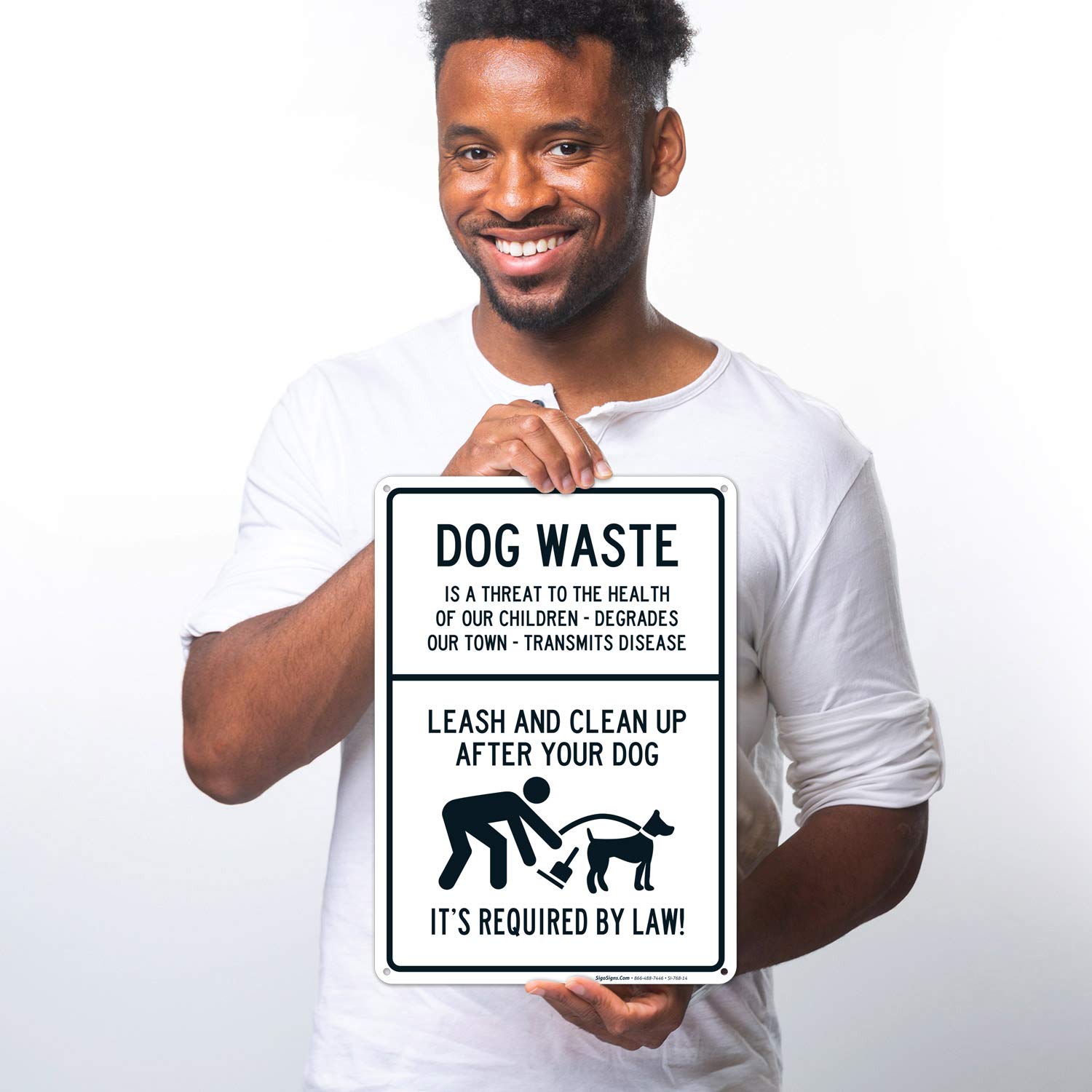 Free Shipping 🛒 Leash and Clean Up After Your Dog Sign, Dog Waste Sign, 10x14 Rust Free Aluminum, Weather/Fade Resistant, Easy Mounting, Indoor/Outdoor Use, Made in USA by Sigo Signs 🔥 Hot Deals Leash and Clean Up After Your Dog Sign, Dog Waste Sign, 10x14 Rust Free Aluminum, Weather/Fade Resistant, Easy Mounting, Indoor/Outdoor Use, Made in USA by Sigo Signs