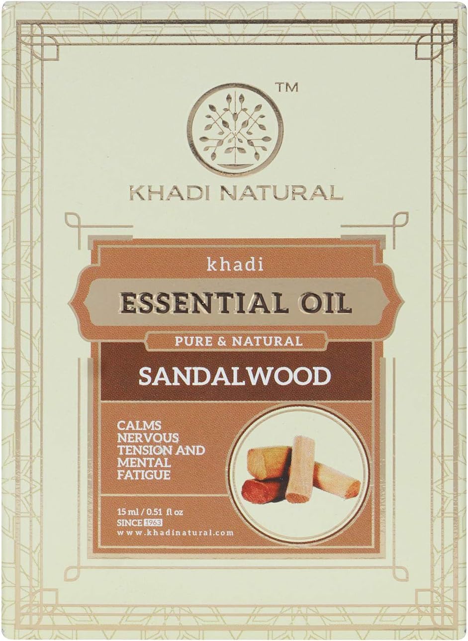 Sandalwood Essential Oil | Calming Nervous Tension | Pure, Natural and Therapeutic Grade | Suitable for Aromatherapy and Relaxation | 15ml