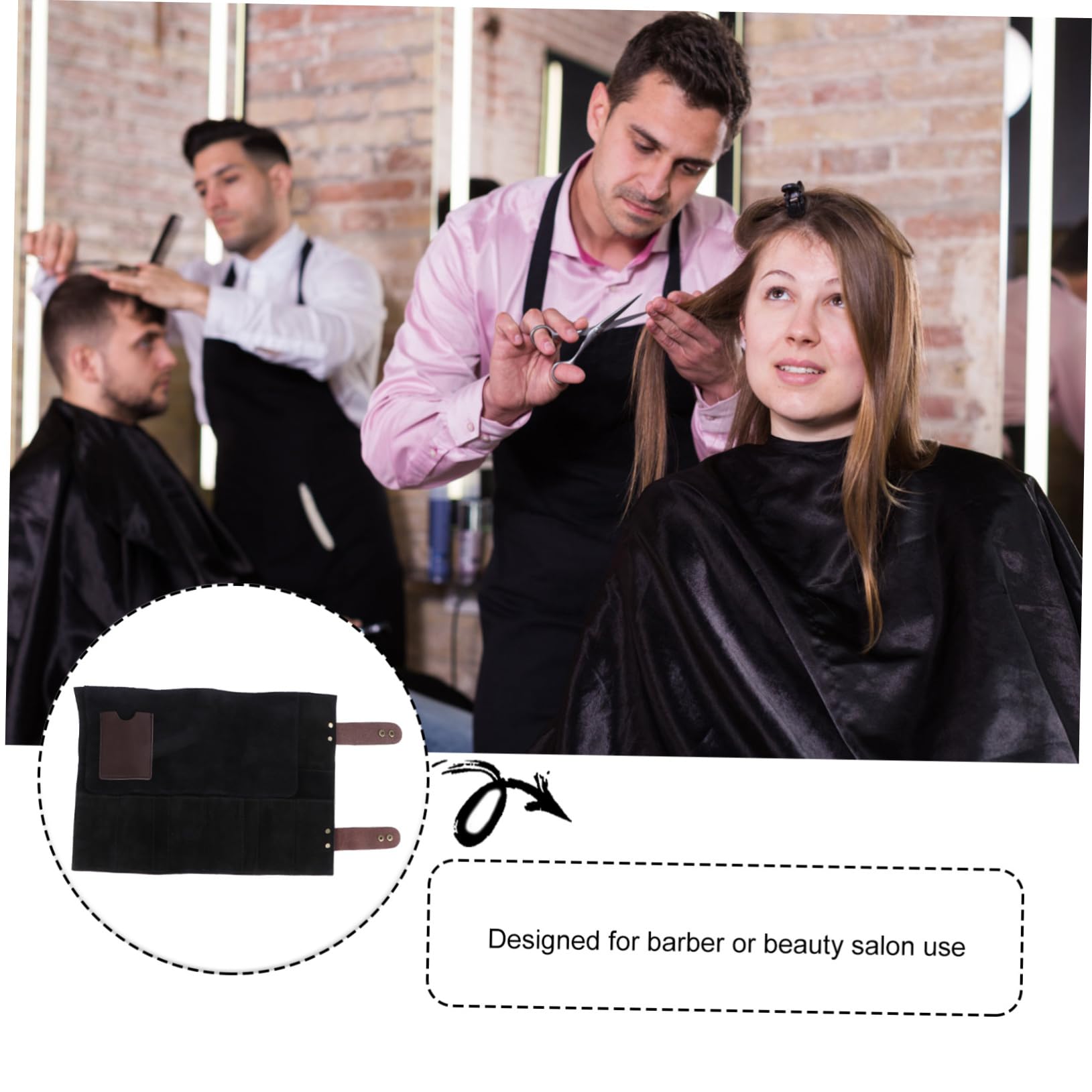 Healeved Porte-ciseaux Et Étui à Peignes Pour Outils De Coiffure Sacoche Pour Ciseaux Et Petits Accessoires De Coiffeur Design Élégant
