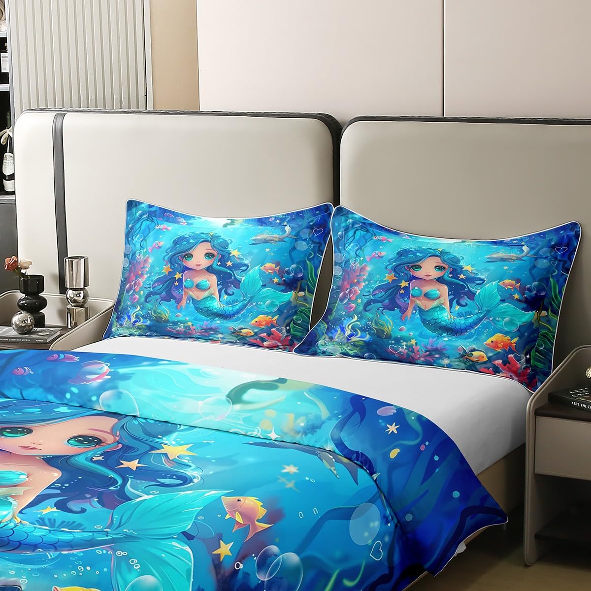 Mermaid Bedding Walmart Twin Bed Sets DISNEY PRINCESS SHELLFIE