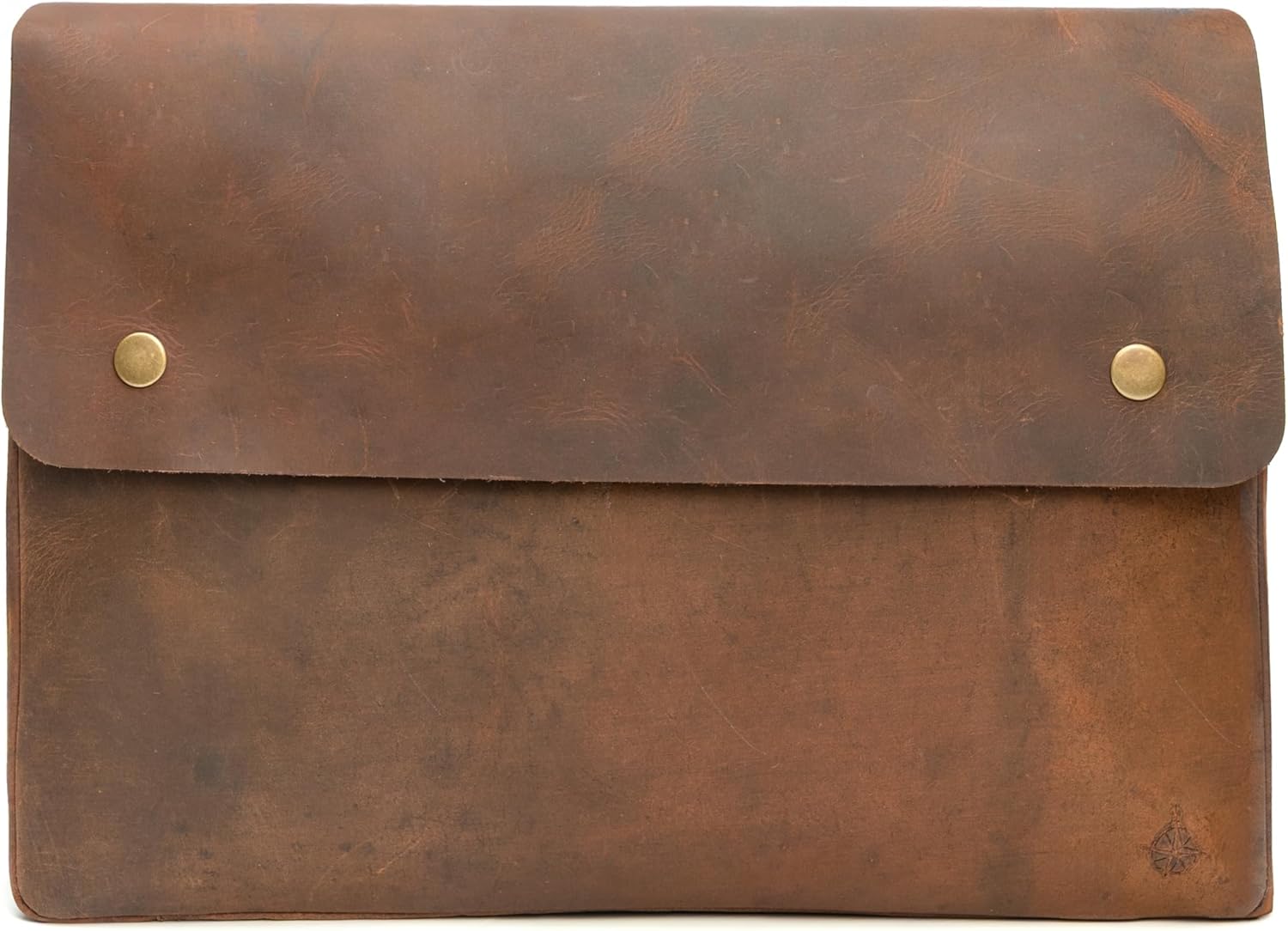 WANDERINGS Genuine Full Grain Leather Folder with Removable Strap - Handcrafted Folio Document Organizer - Leather Document Holder for Men and Women - Fits 15" 14" 13" Tablets and Laptops - Image 2