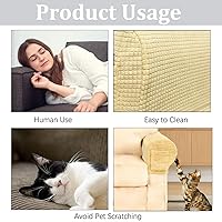 Vista 19 de Fundas para reposabrazos de sofá, fundas para reposabrazos con bolsillo, protector elástico para reposabrazos de sofá, fundas extraíbles