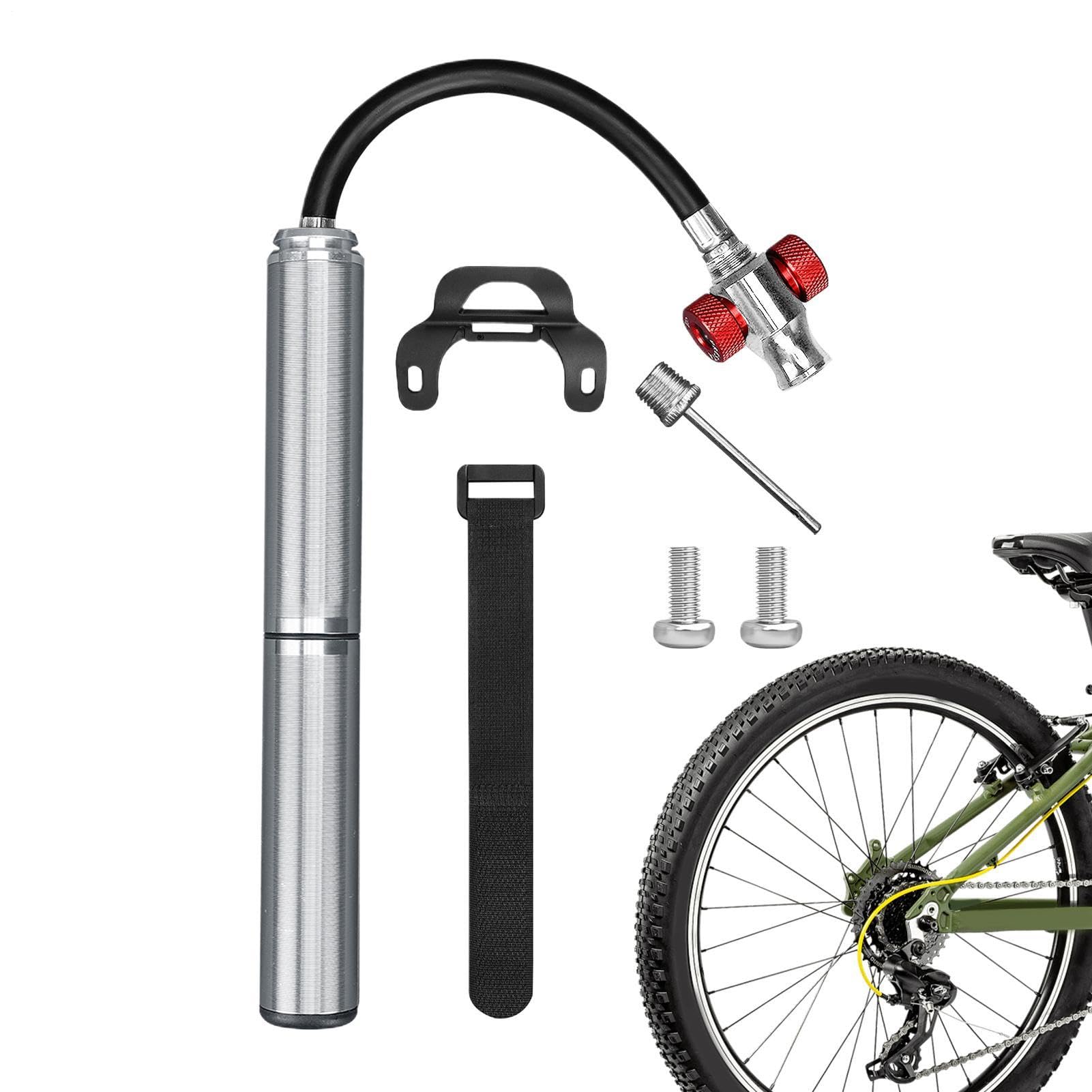 Mini Pompa Bicicletta Gonfiatore Leggero Bici Palloni Con Ago | Pompa Ad Aria Per Bici Da Strada per pallacanestro pallavolo calcio salvagente spostamenti ciclismo