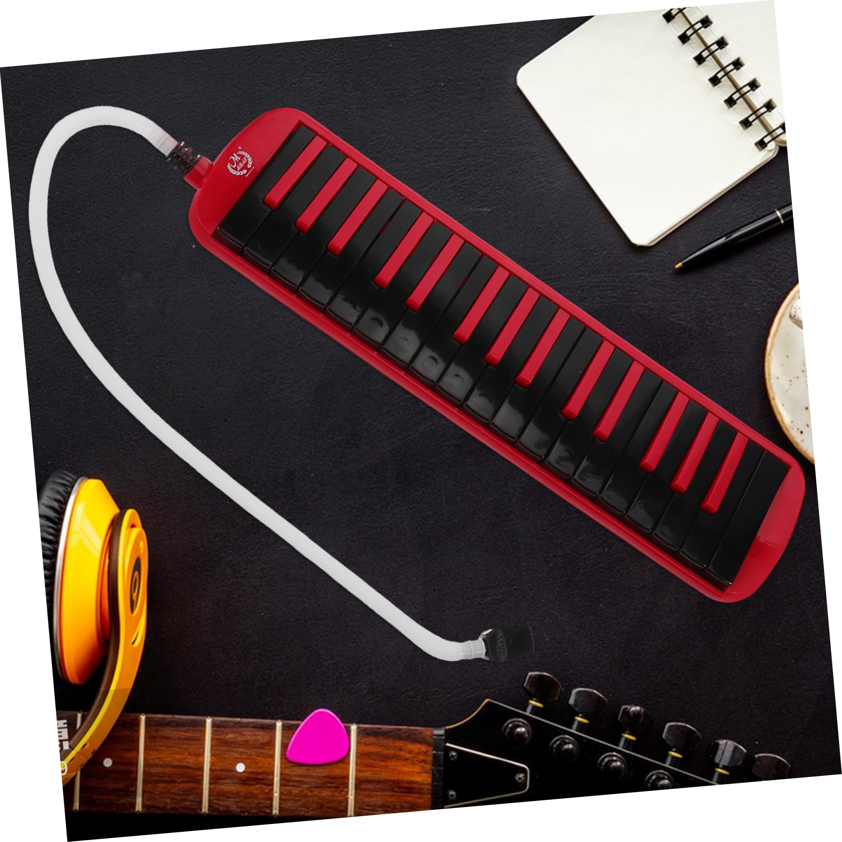 SHOWERORO Melódica Soprano De Teclas Para Principiantes Piano De Aire Con Boquilla Tubo Flexible Funda De Eva y Bolsa De Transporte