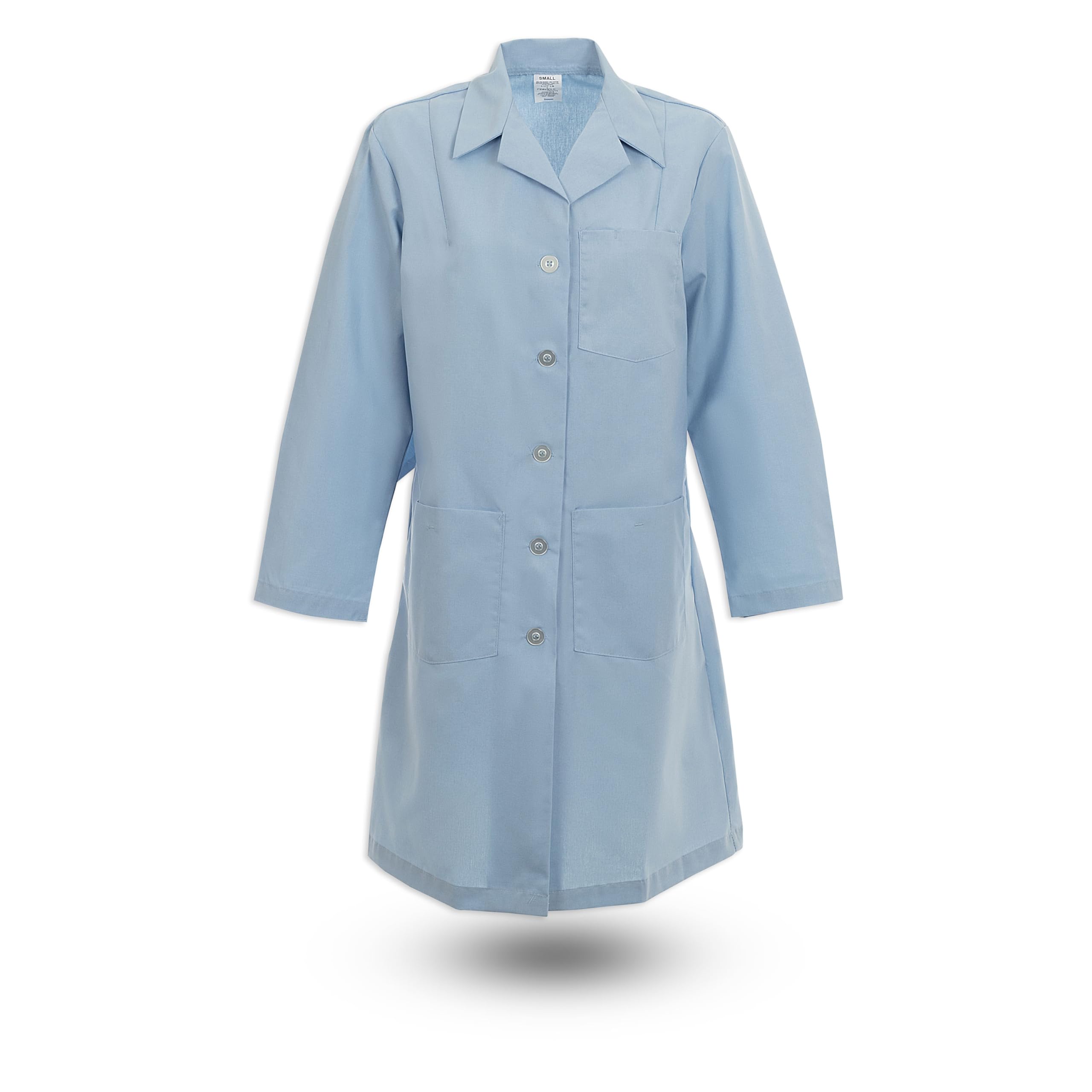 Chef Trends Pinnacle Health Women’s Button Lab Coat L17F - Light Blue, Large