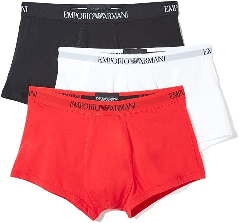 Emporio Armani Cotton Trunks, 3-Pack