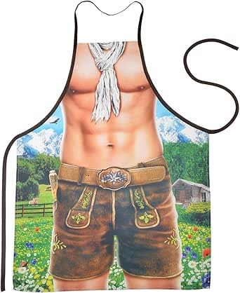 Alpenmodel Kochschürze ER Grillschürze Schürze Sixpack