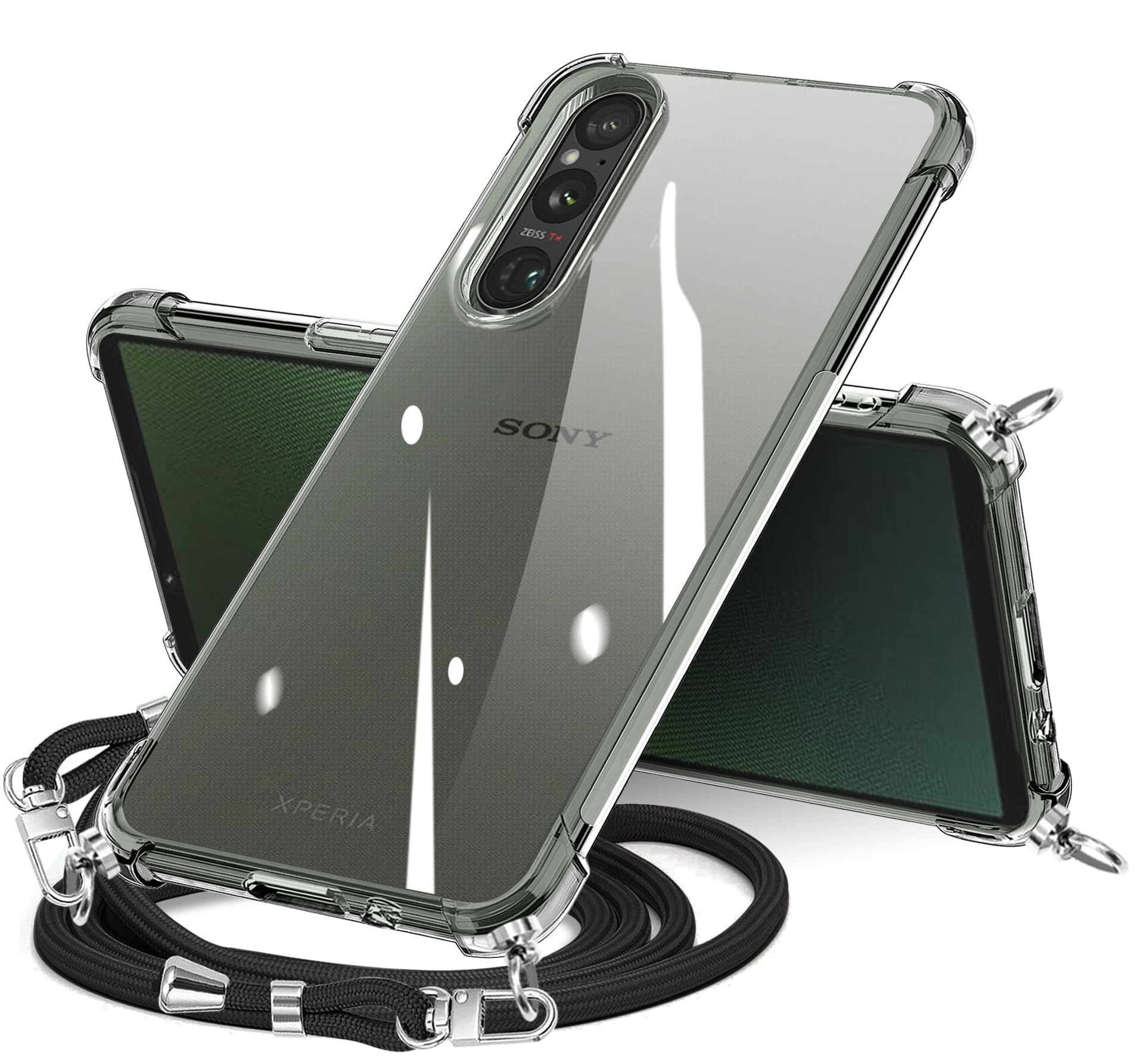 Amazon.co.jp: Sony Xperia 1V ケース クリア ショルダー