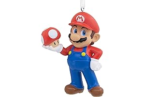 Hallmark Nintendo Super Mario with Super Mushroom Christmas Ornament