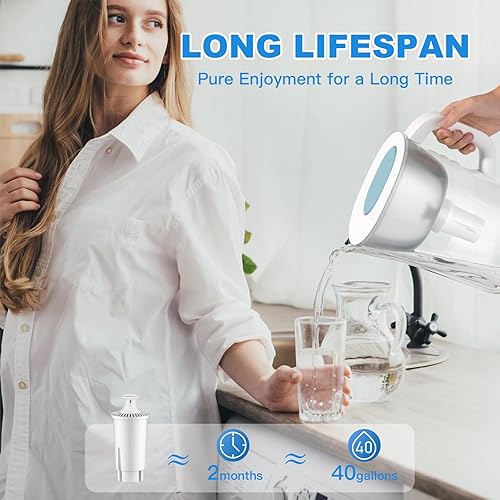 Miniatura 7 de Water Filter Replacement Fit for Brita Water Filter & Pitchers, Water Pitcher Filter Compatible with Brita Classic, Mavea, Ob03, 107007 35557,