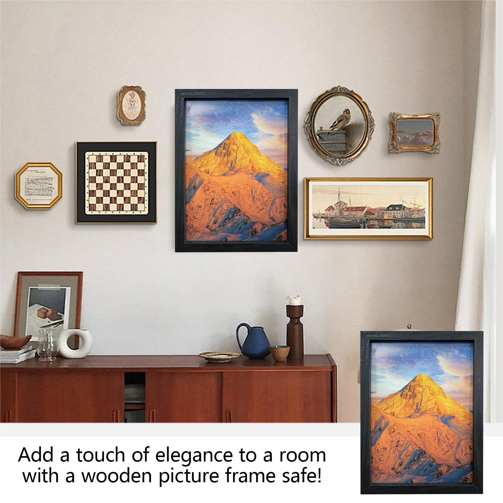 Cadre Photo GNE Avec Compartiment Secret, Boîte De Rangement, Vue Secrète, Argent, Bijoux, Clé Pour La Maison, Cofe-fort De Bureau