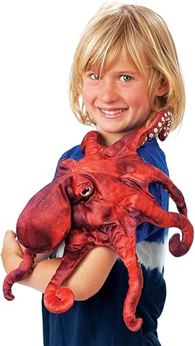 Miniatura 3 de Folkmanis - Marioneta de mano de pulpo rojo