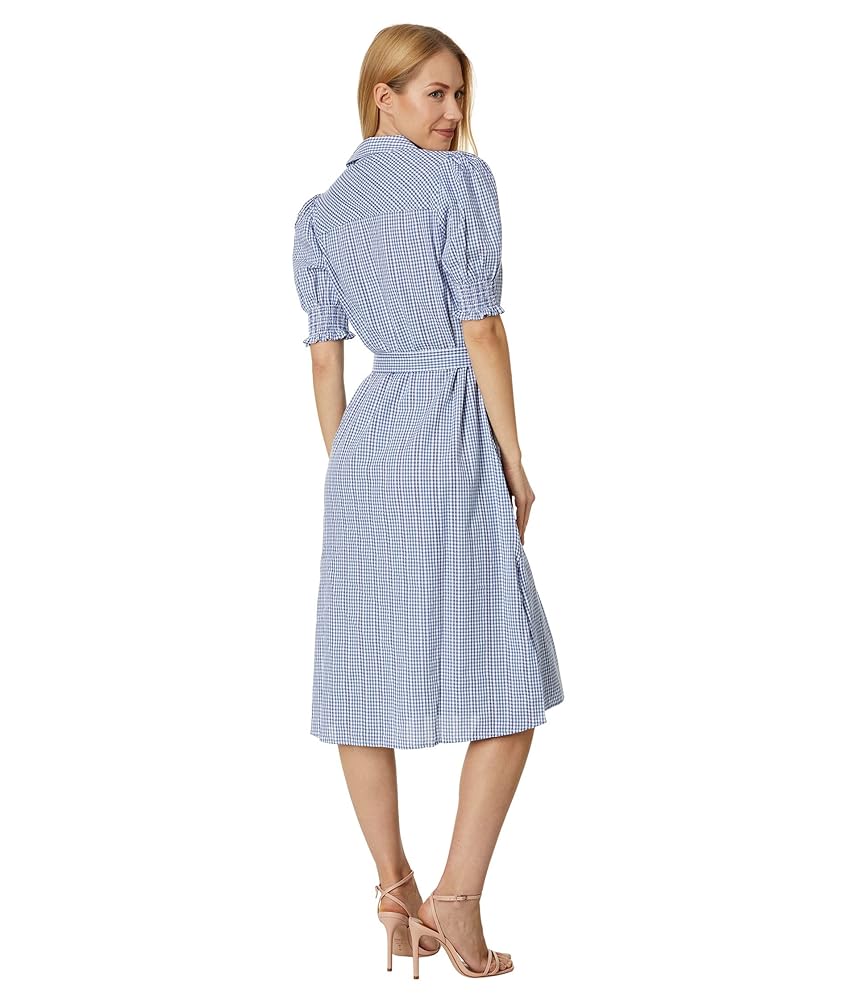 ワンピース MEDI GINGHAMCHECK 2WAY PUFFSLEEVE DRESS Jacquard Puff-Sleeve Mini Dress in Gingham Check | Madewell