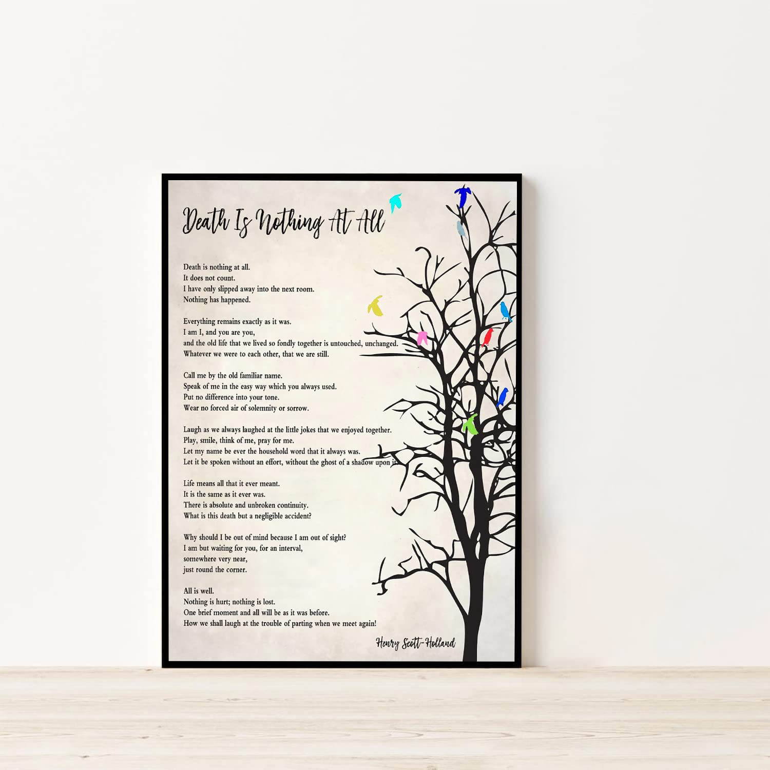 Amazon.com: RCVTVPV Death Is Nothing At All Poem Wall Art Henry Scott-Holland Quote Poster Funeral Poem Canvas Wall Art For Home Office Framed Ready to Hang 16 amazon-com-rcvtvpv-death-is-nothing-at-all-poem-wall-art-henry-scott-holland-quote-poster-funeral-poem-canvas-wall-art-for-home-office-framed-ready-to-hang-16-x24-posters-prints