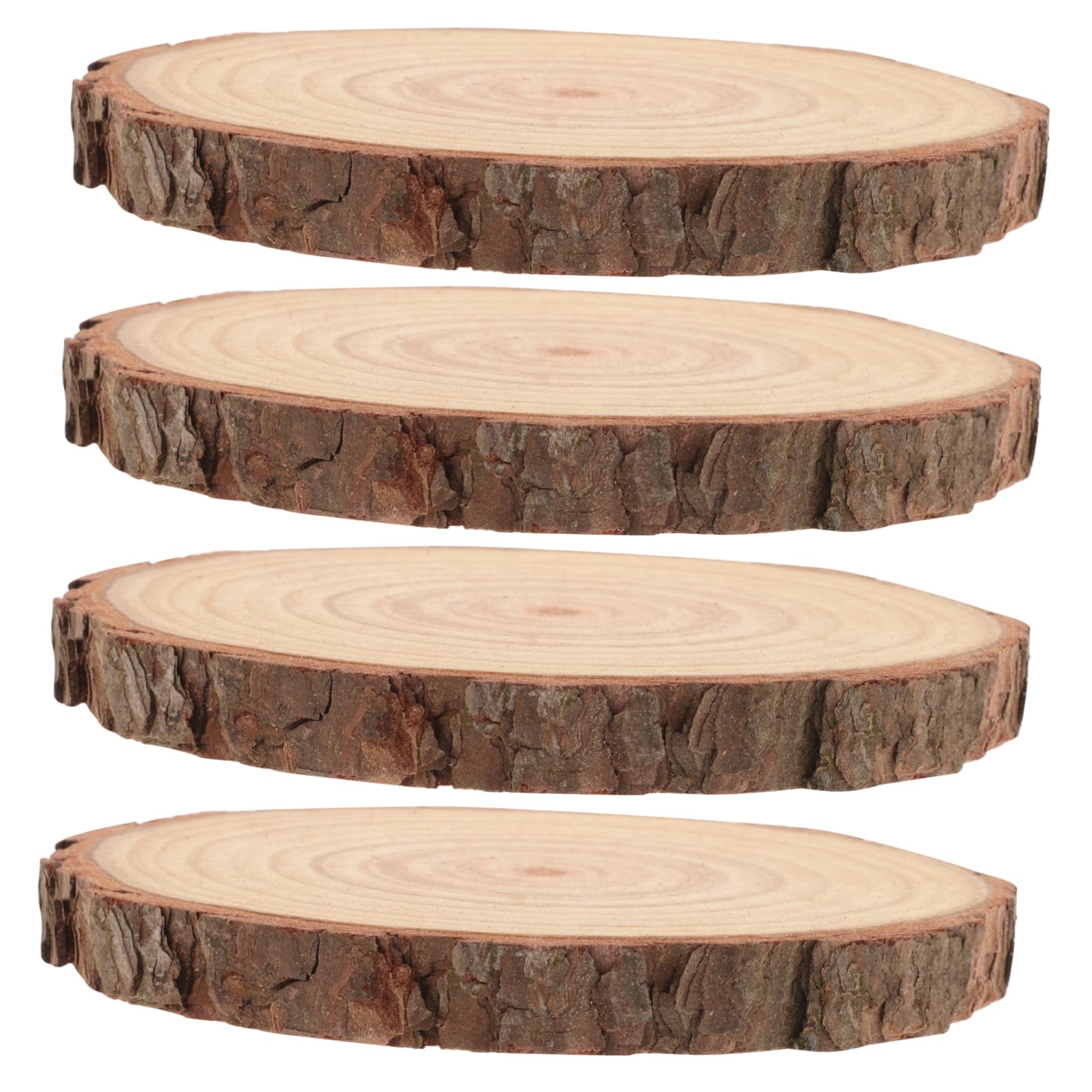 Lurrose 12stücke Unbearbeitete Runde Holzscheiben Für Handwerk Dicke Für Hochzeiten Partys Und Dekorationen