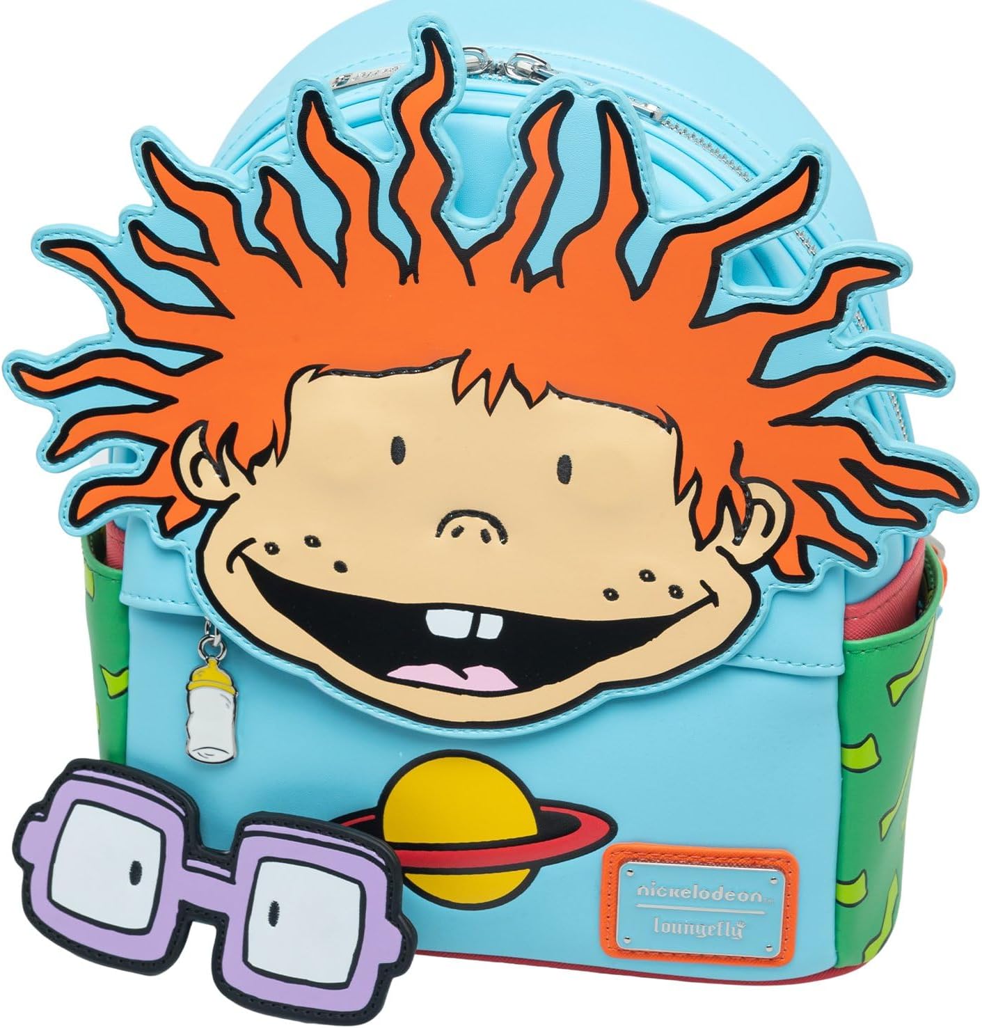Loungefly Nickelodeon Rugrats Chuckie Cosplay Women's Backpack With Removable Glasses