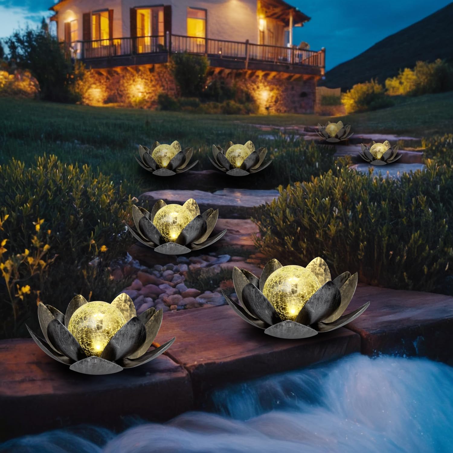 Lampes Solaires Pour Feu D'artifice, Lot De 4, 120 LED, 40 Fils Cuivre, Pour Allée Jardin Décoration Noël, Coloré - Maison