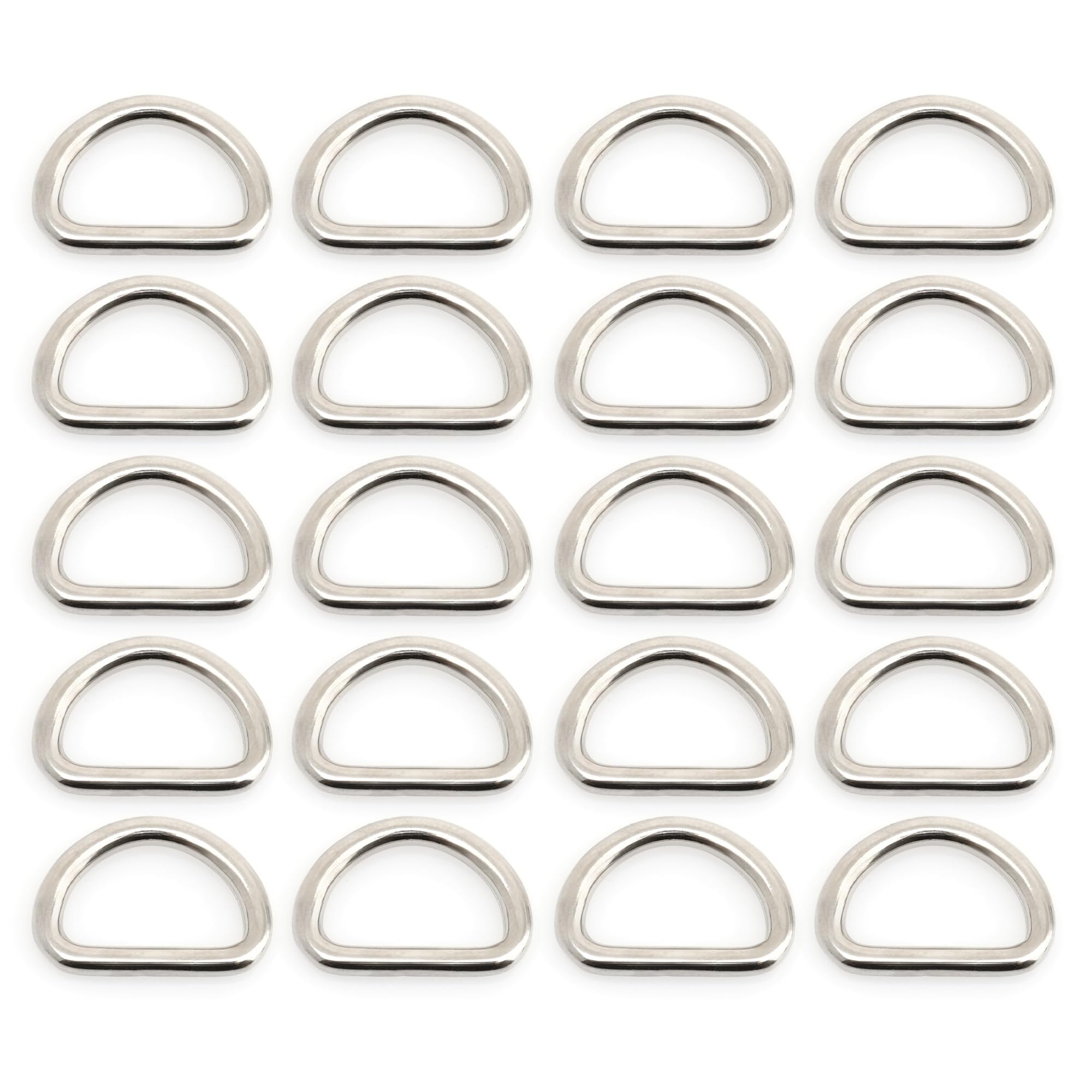 Amazon.com: CRAFTMEMORE 3/8 or 1/2 Inch Tiny D-Ring Findings Metal