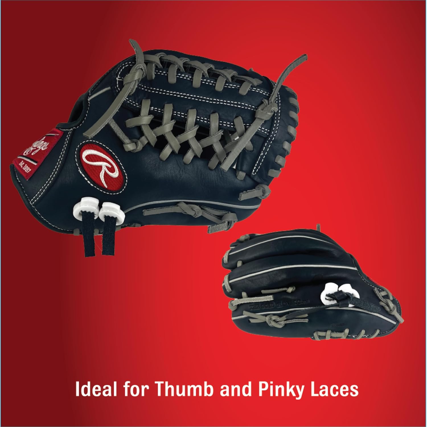 Rawlings | Glove Lace Locks | Baseball & Softball Glove Lace Tighteners | Spring Lock Design | Multiple Colors