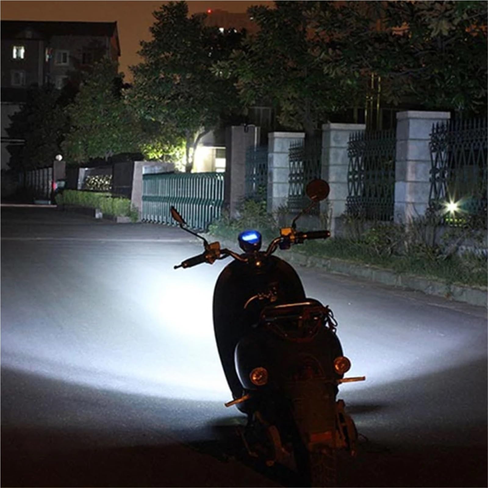 Anabbaglianti Faro per moto 3000LM Proiettore per moto DRL LED per moto Adatto per Bmw Adatto per Honda Adatto per Suzukia Luci per motociclette(U5-1PC)