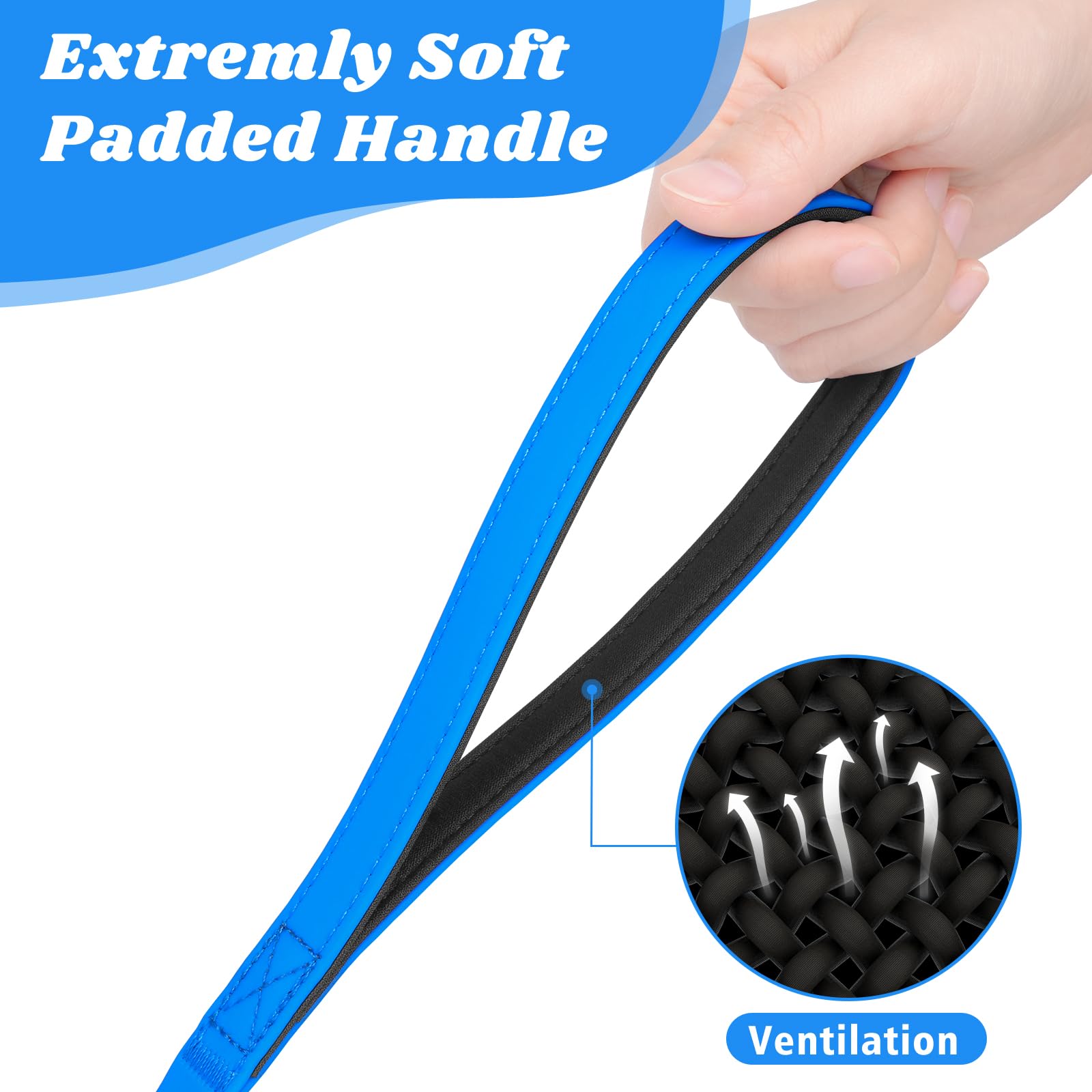 X XBEN Training Lead for Dogs 20M/65FT Waterproof Extra Long Line Dog Lead with Soft Padded Handle - Image 3