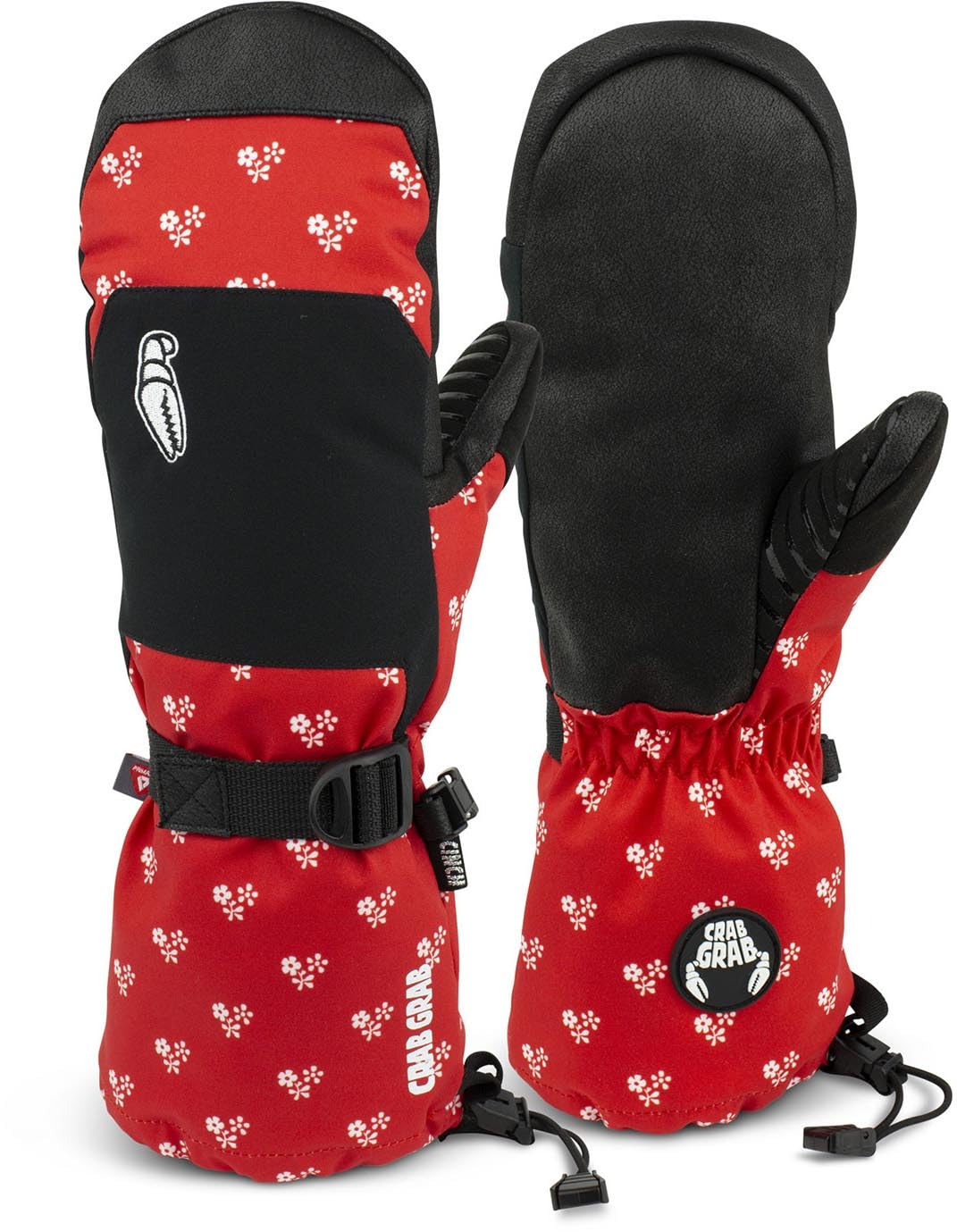 Crab Grab Women's Cinch Mittens Little Flowers M