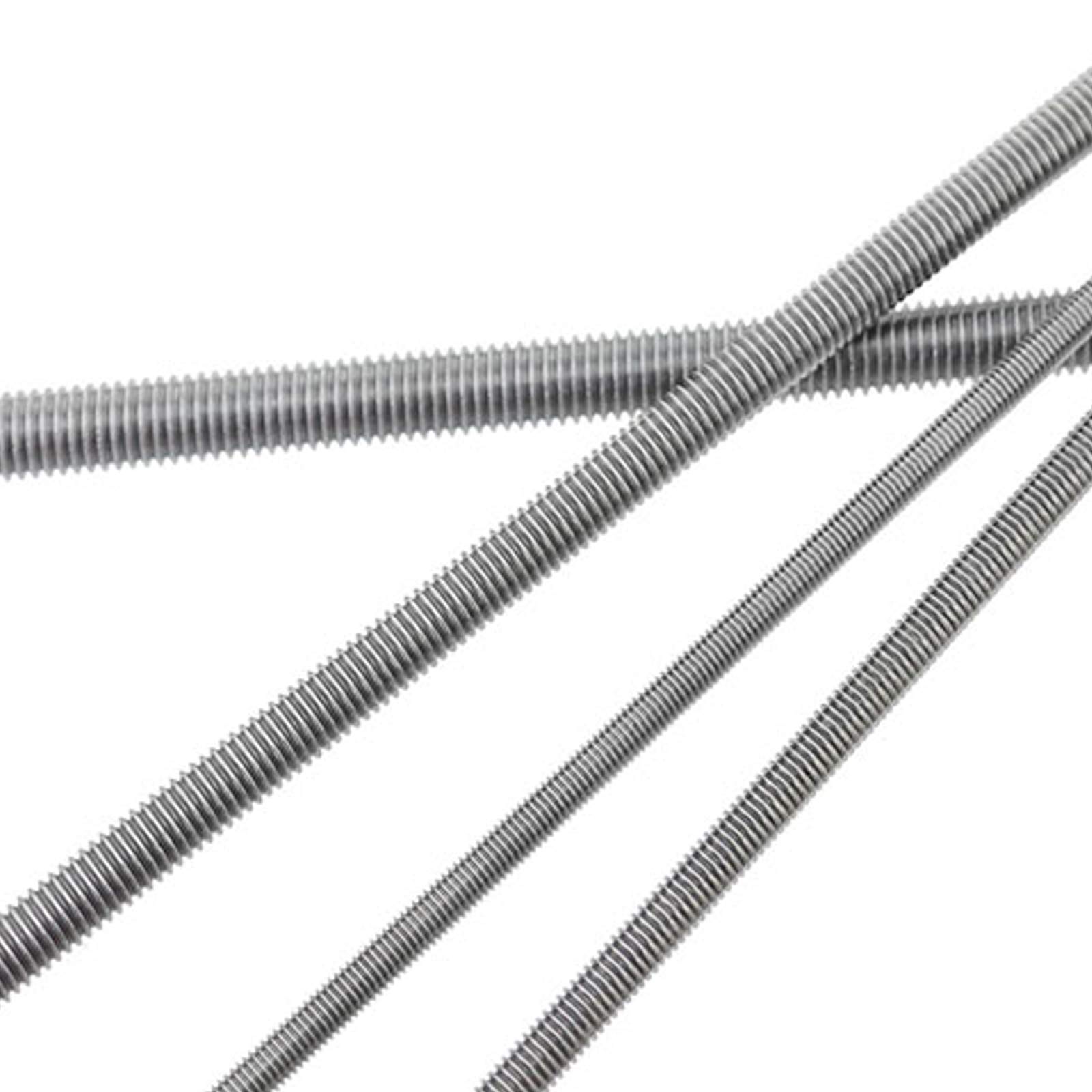 Varilla Completamente Roscada,Varilla De Barra Roscada Con Espárragos, Hardware De Espárragos De Barra De Varilla Con Dientes Inversos De Acero Inoxidable 304 (12 Diámetros Opcional) Utilizado for Mon