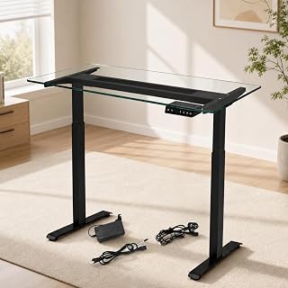 YOODESK Dual Motor Electric Height Adjustable Desk Frame, Fits Table Tops 100-180cm Wide, Anti-Collision, 3 Memory Preset... Price In India
