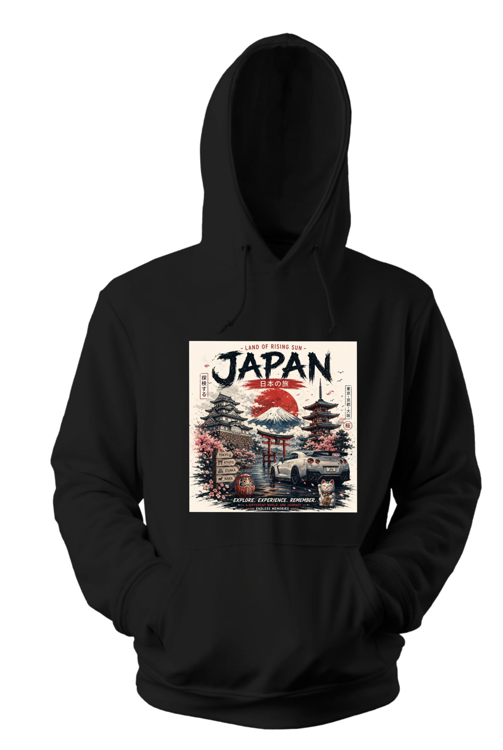 Japan Travelling Printed Hoodie Sweatshirt| for Men & Women-image-47