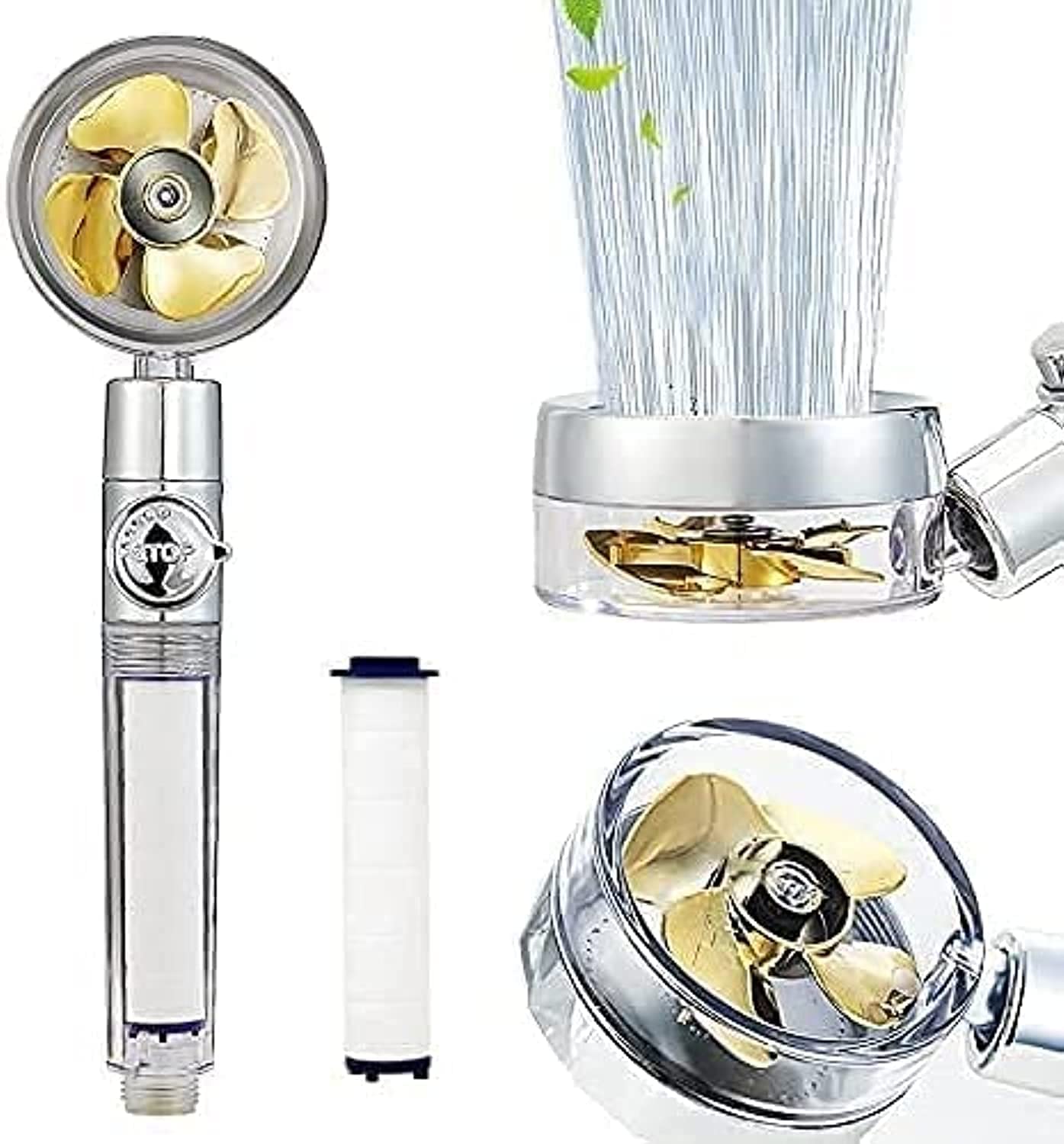 Buy DANEEN High Pressure Shower Head Sprayer with extra filter & Teflon, filtration System for