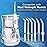 Replacement Tips for Waterpik, Water Flosser Replacement Heads Parts for Waterpik Oral Irrigator(2 Classic Jet Tips + 2 Plaque Chaser Tips + 2 Periodontal Tips + Storage Case Combo)