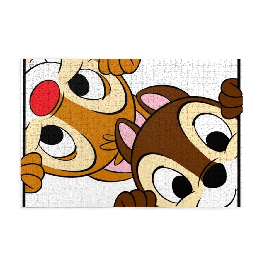 Amazon.co.jp: チップとデール アニメ ジグソーパズル 木製 1000