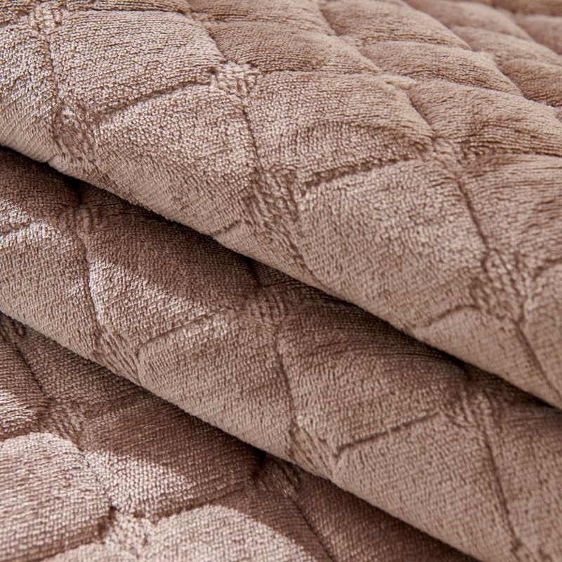 Furnestorica 2 StüCk Weicher Flanell-Sofabezug, Premium Rutschfester Sofa üBerzug 1 2 3 4-Sitzer-Couch üBerzugfüR Sektionssofas, Waschbarer L-föRmiger Möbelbezug (Kaffee, 90x160cm Und 90x210cm)