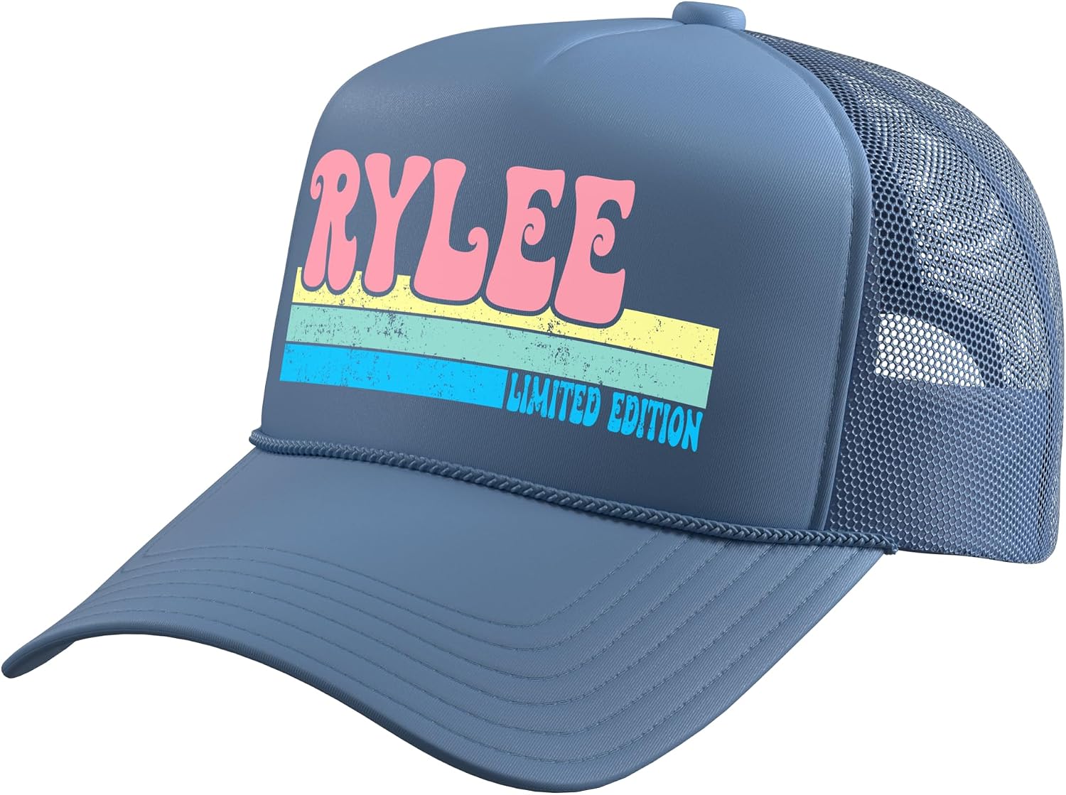 Rylee Name Personalized Cute Idea Groovy Women Rylee Trucker Hat with Adjustable Mesh Back