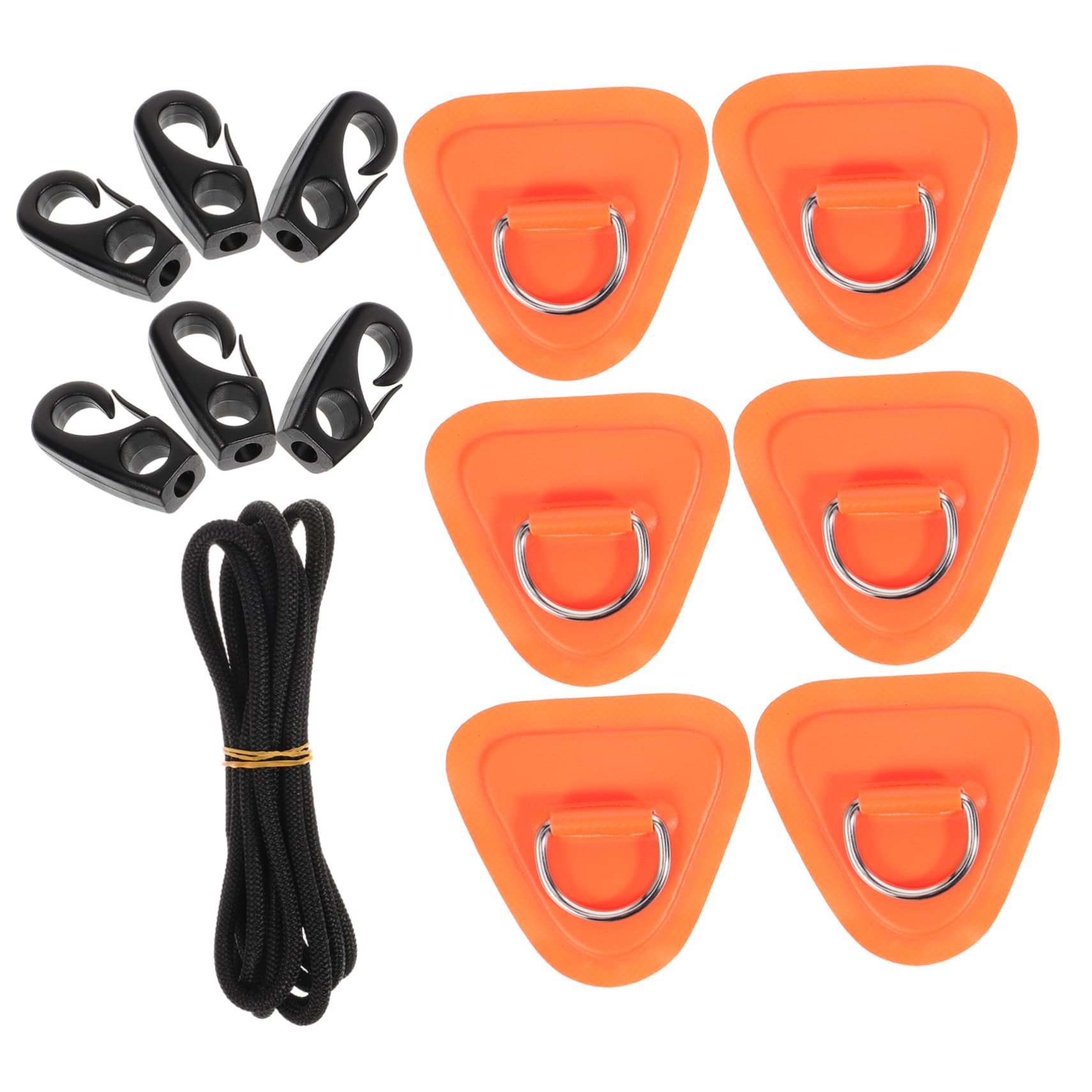 Toddmomy Accessori per fissarsi a Piastre gonfiabili Cuscino del Sedile del Kayak Barca Kit Surf Gonfiabile Toppe per gonfiabili Cuscinetti per Anelli a D per Kayak Nylon Arancia