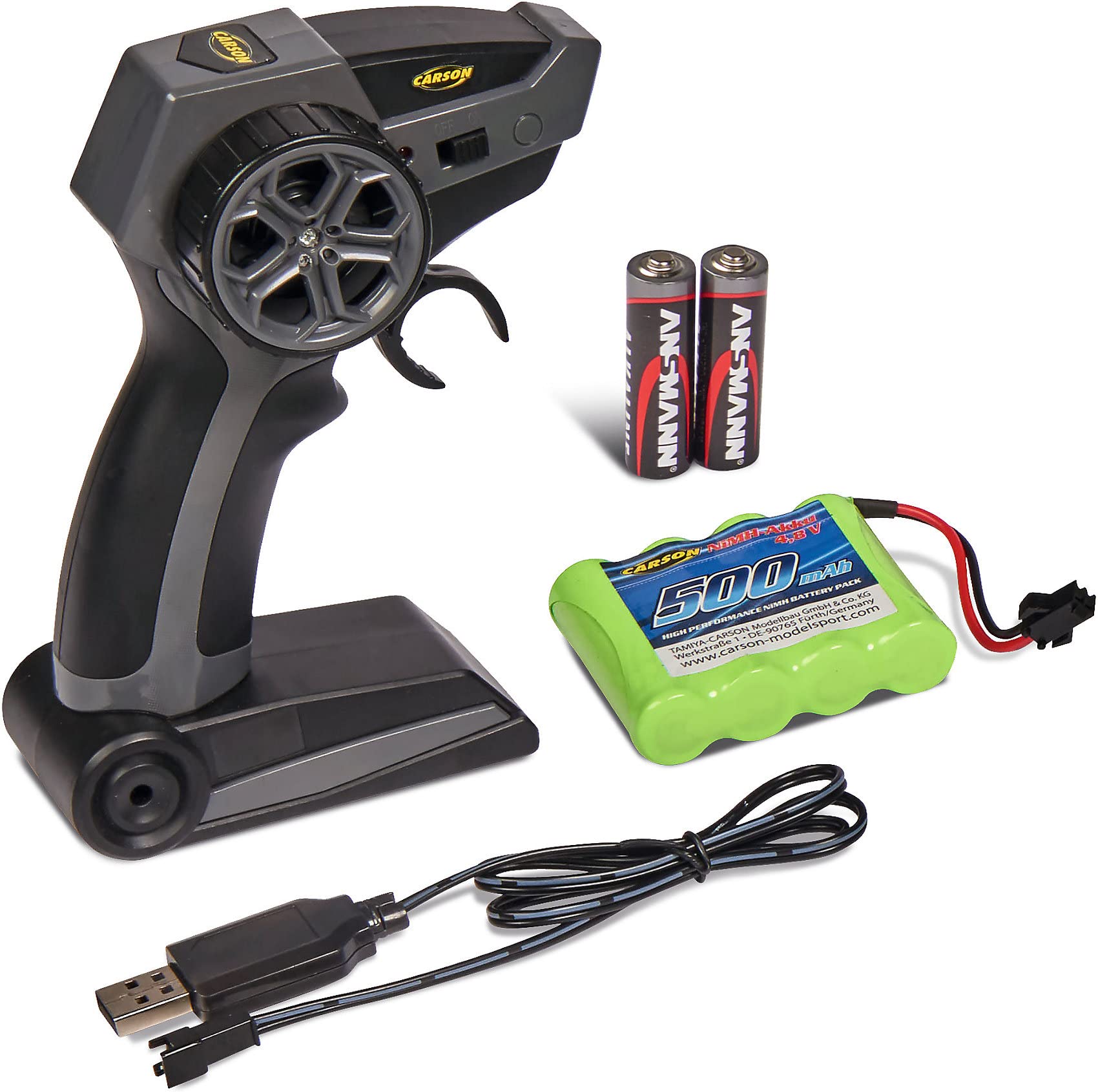 Carson 500907342 FlixBus 2.4GHz - 100% Listo para Conducir, autobús de Juguete, Coche de Juguete, Coche teledirigido, para niños a Partir de 8 años, Tiempo de conducción Aprox. 60 min.