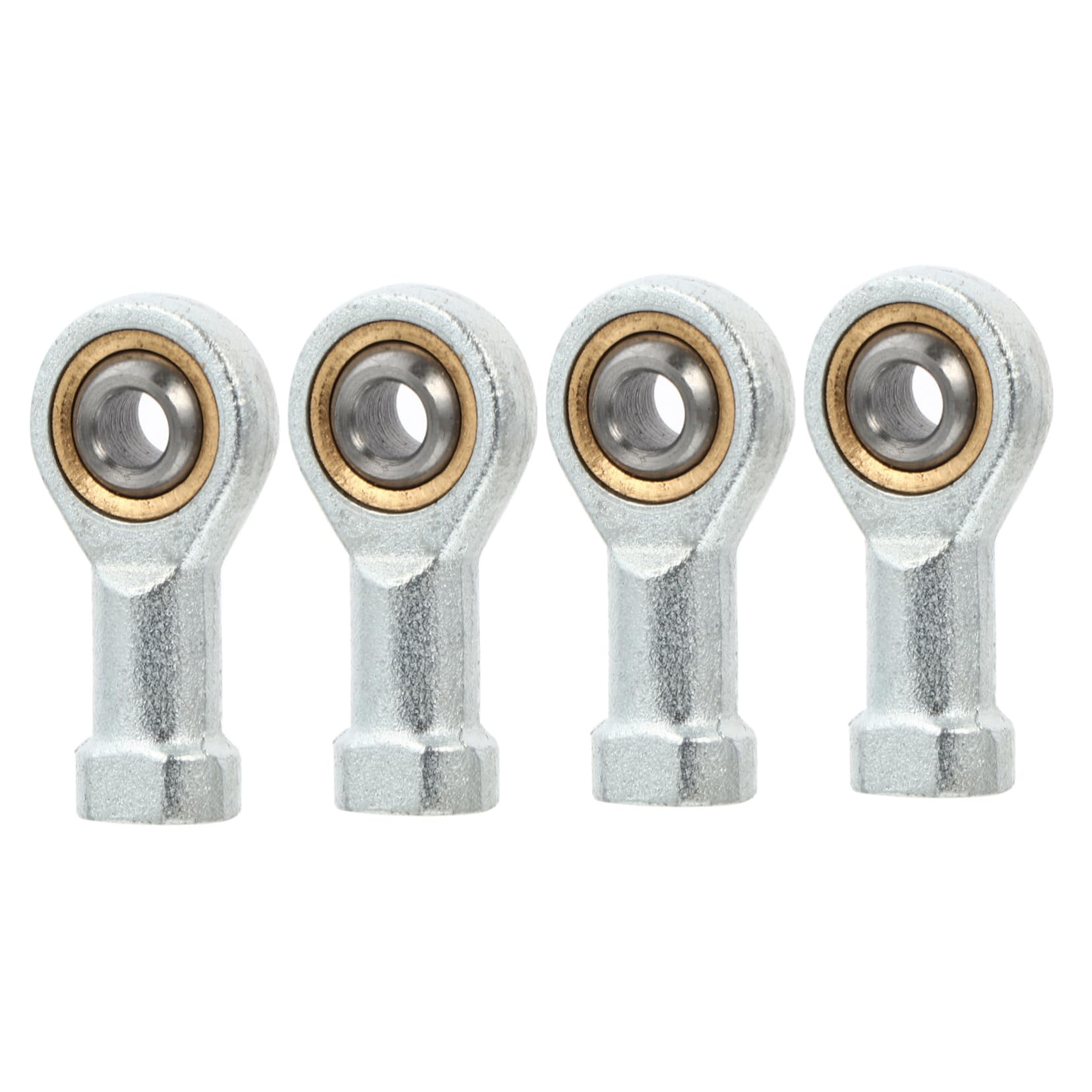 FUNOMOCYA 4pcs Joint Bearing Aluminum Rod Ends Machine Rod End Bearing Female Rod Ends Machine Female Thread Connector Machine Accessories Joint Rod End Part Stainless Steel