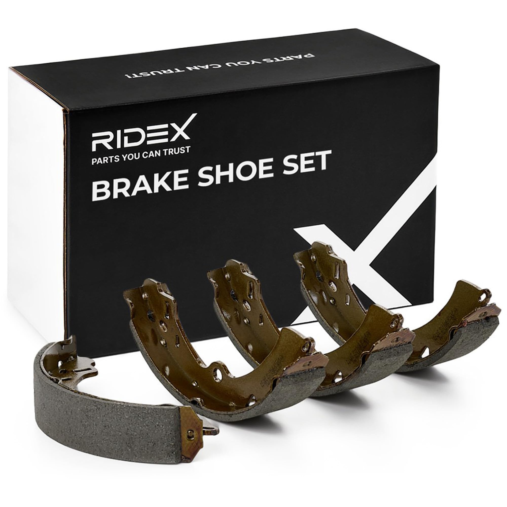 RIDEX Bremsbacken Satz für Trommelbremse Hinten Kompatibel mit SUZUKI Samurai SUV SJ 70B0186