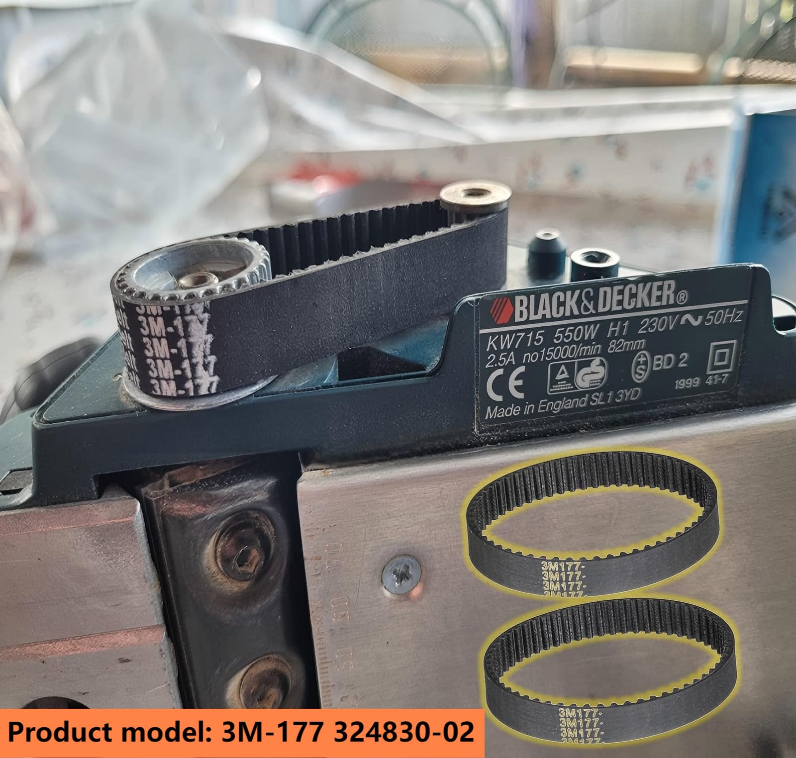 Amazon.com: 3M-177 Planer Drive Belt 324830-02 for Black & Decker
