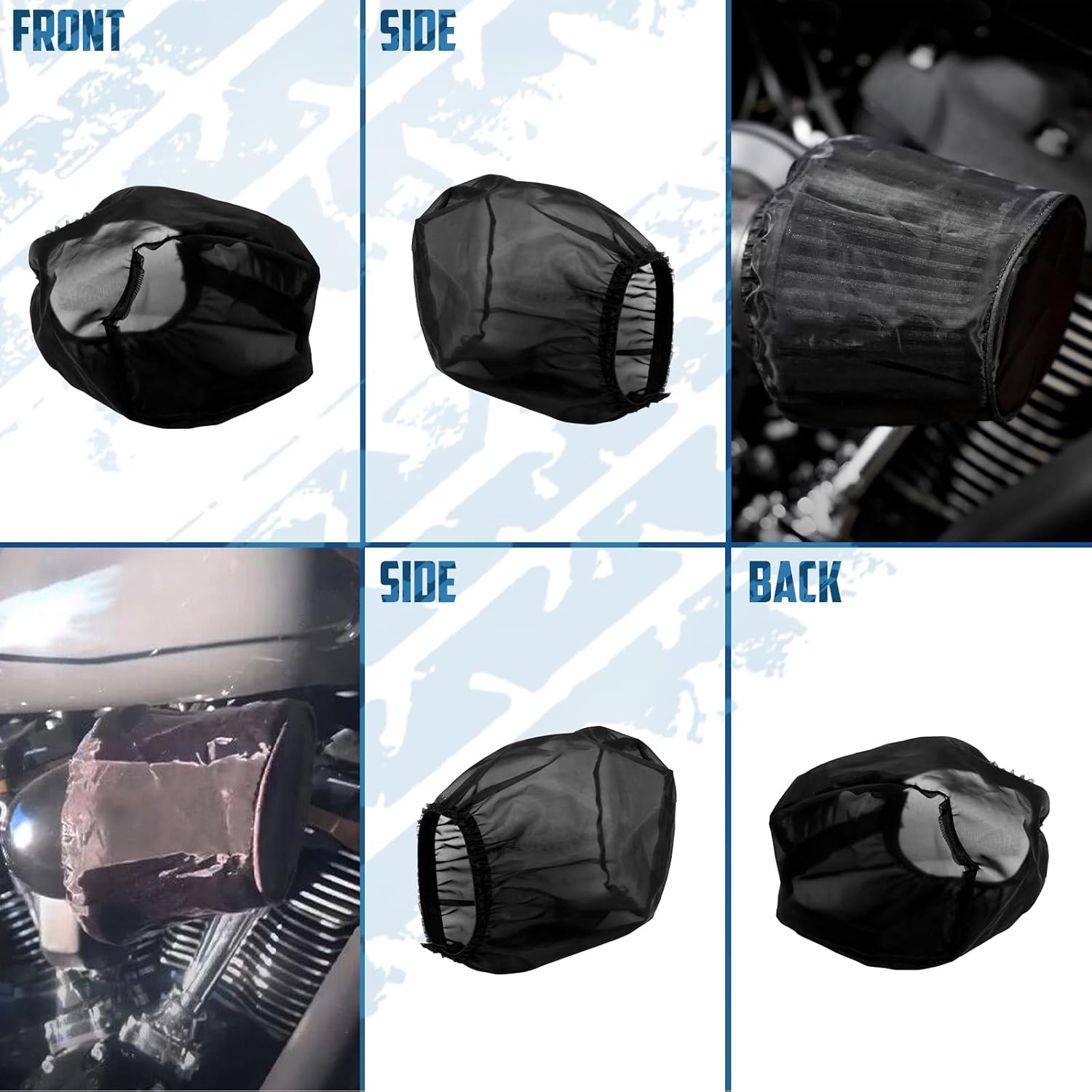 Air Cleaner Protective Cover Fit for Harley Touring Softail Dyna Sportster image 5