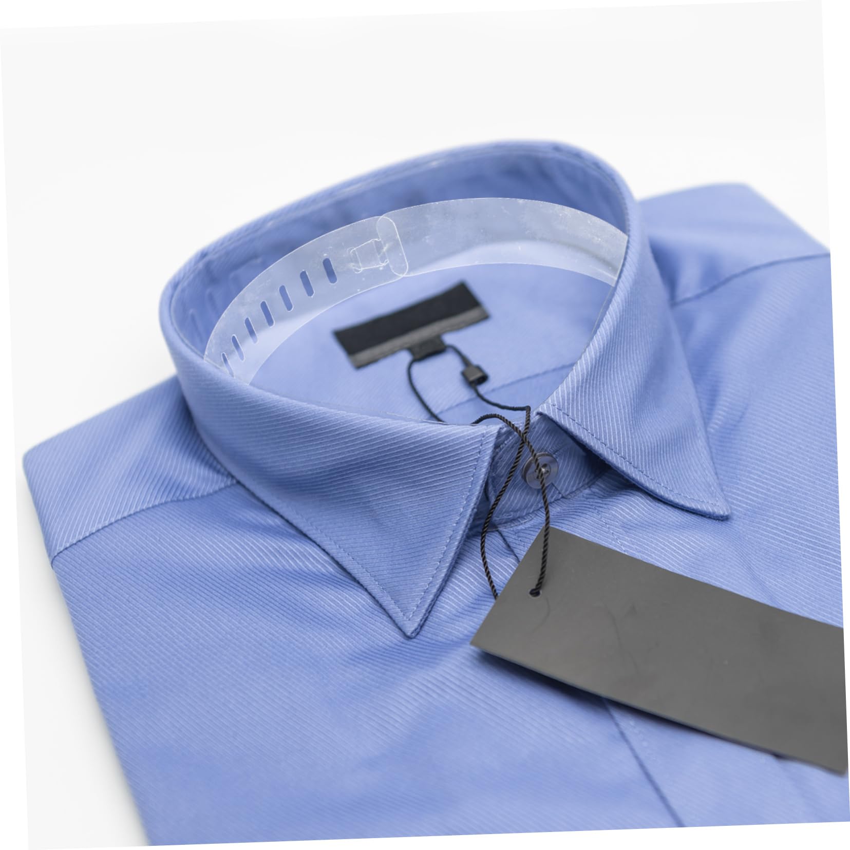 Soportes de Cuello para Camisa de Vestir Hombre 100piezas Plástico Azul | Refuerzo para Prendas Cuello, Uso Versátil en Atuendos de Trabajo Ocasión, Ajuste Cómodo