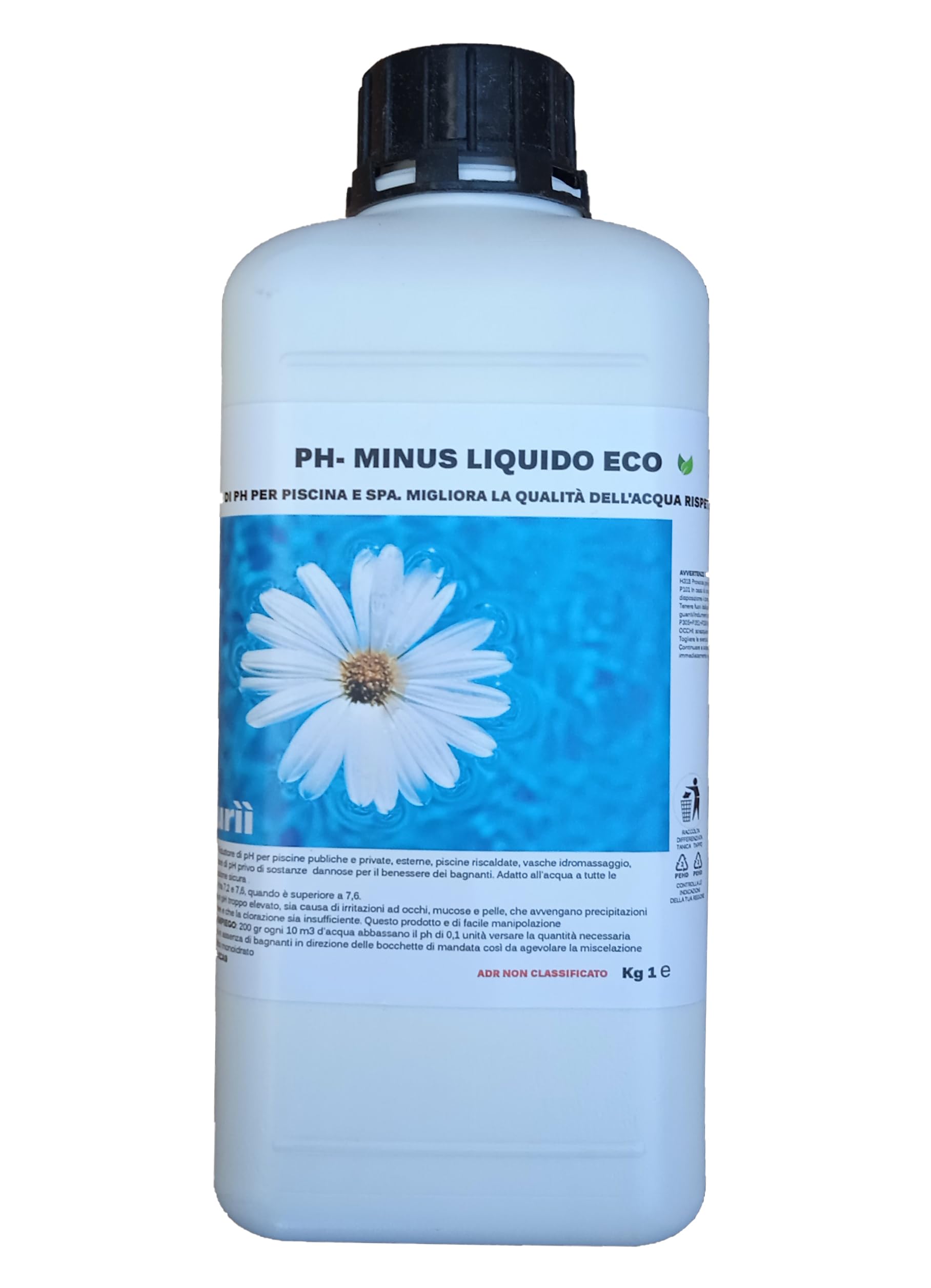 Naturìì® PH- Minus eco friendly, Riduttore Naturale di PH per Piscina e Spa. Migliora la qualità dell'Acqua, Regolatore di PH, Vantaggioso per la Salute… (25, Chilogrammi)