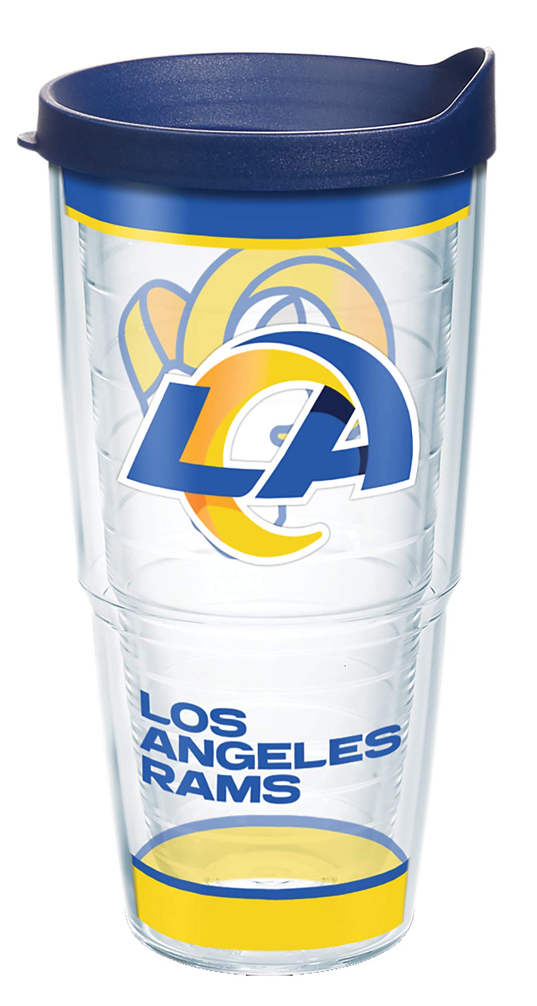 Tervis NFL Los Angeles Rams - Tradition Made in USA Double Walled Insulated Tumbler Travel Cup Keeps Drinks Cold & Hot, 24oz, Classic