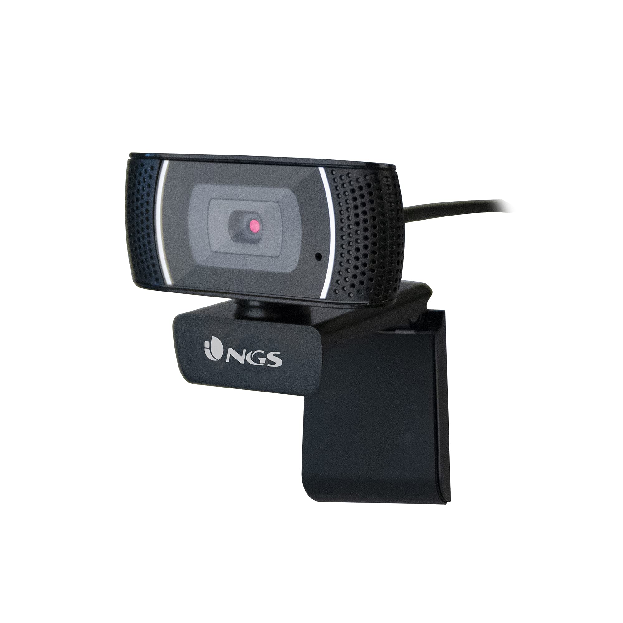 NGS XPRESSCAM1080 kamera internetowa Full HD 1920 x 1080 ze złączem USB 2.0, wbudowanym mikrofonem, rozdzielczość 2 Mpx i plug&play